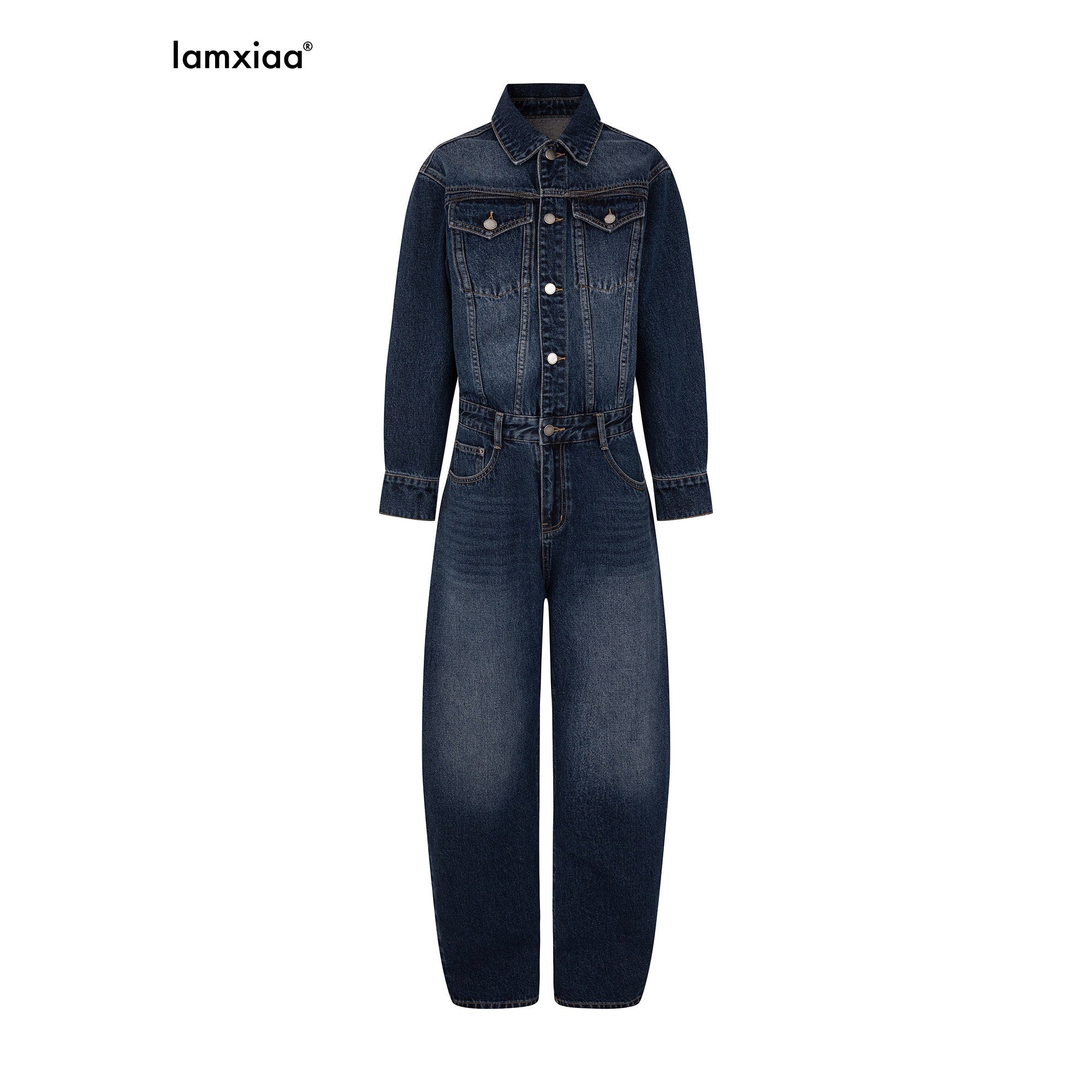 iamxiaa_Distressed_Washed_Turn_Collar_Retro_Women&
