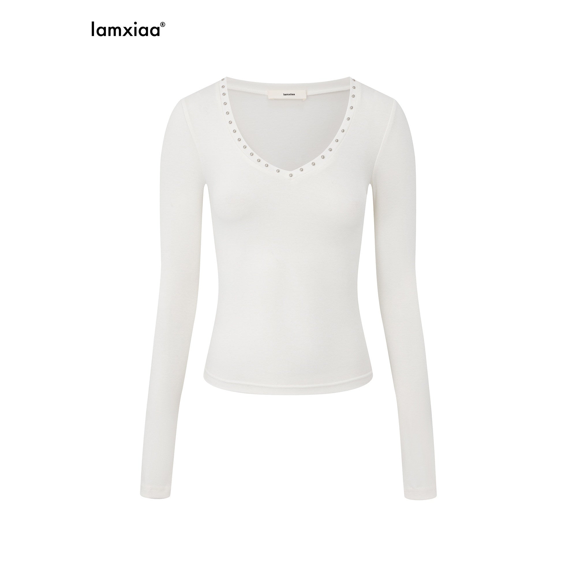 iamxiaa_Heart_V-neck_Rhinestone_Studded_Women&