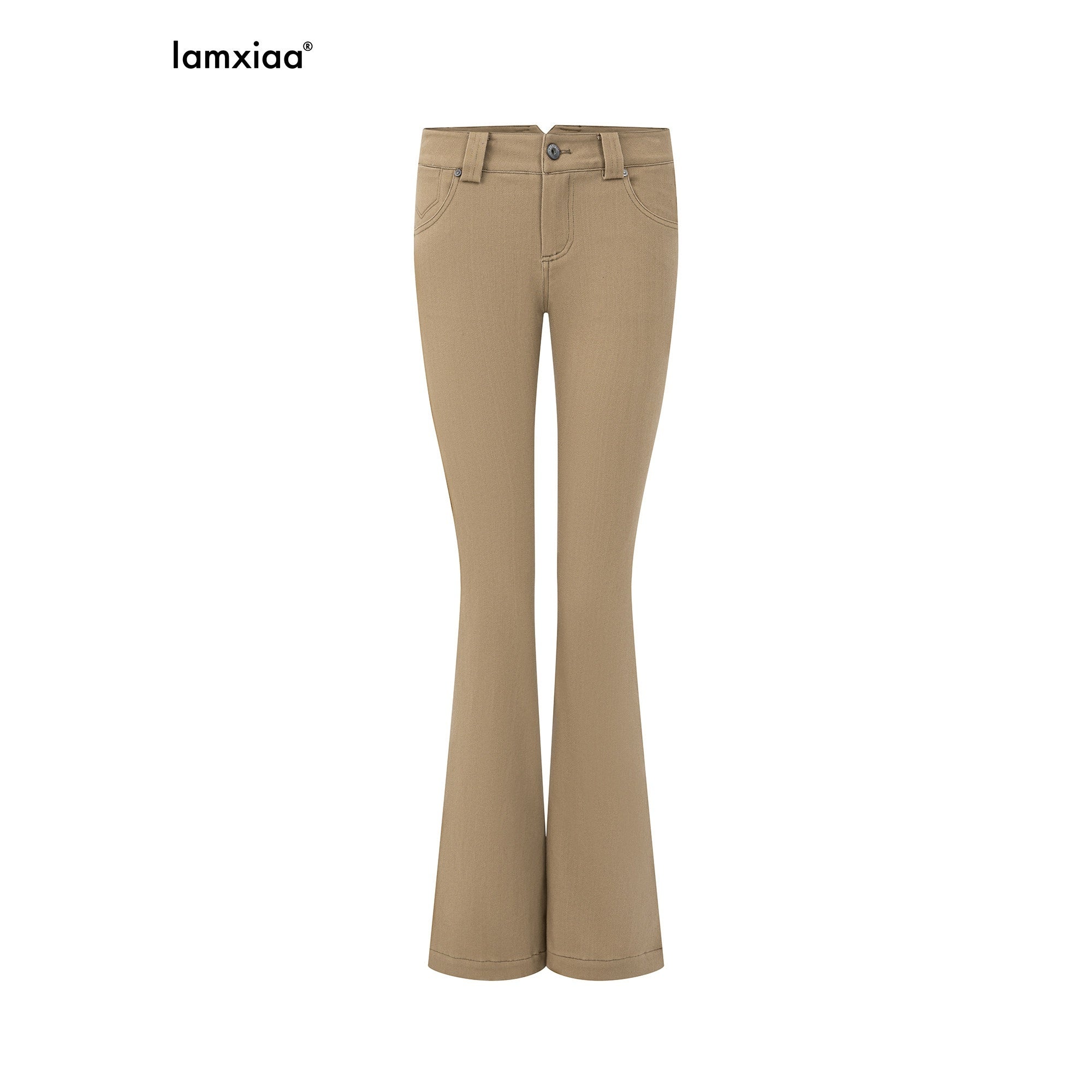 iamxiaa_Khaki_Slub_Low_Rise_Flap_Pocket_Slim_Women&