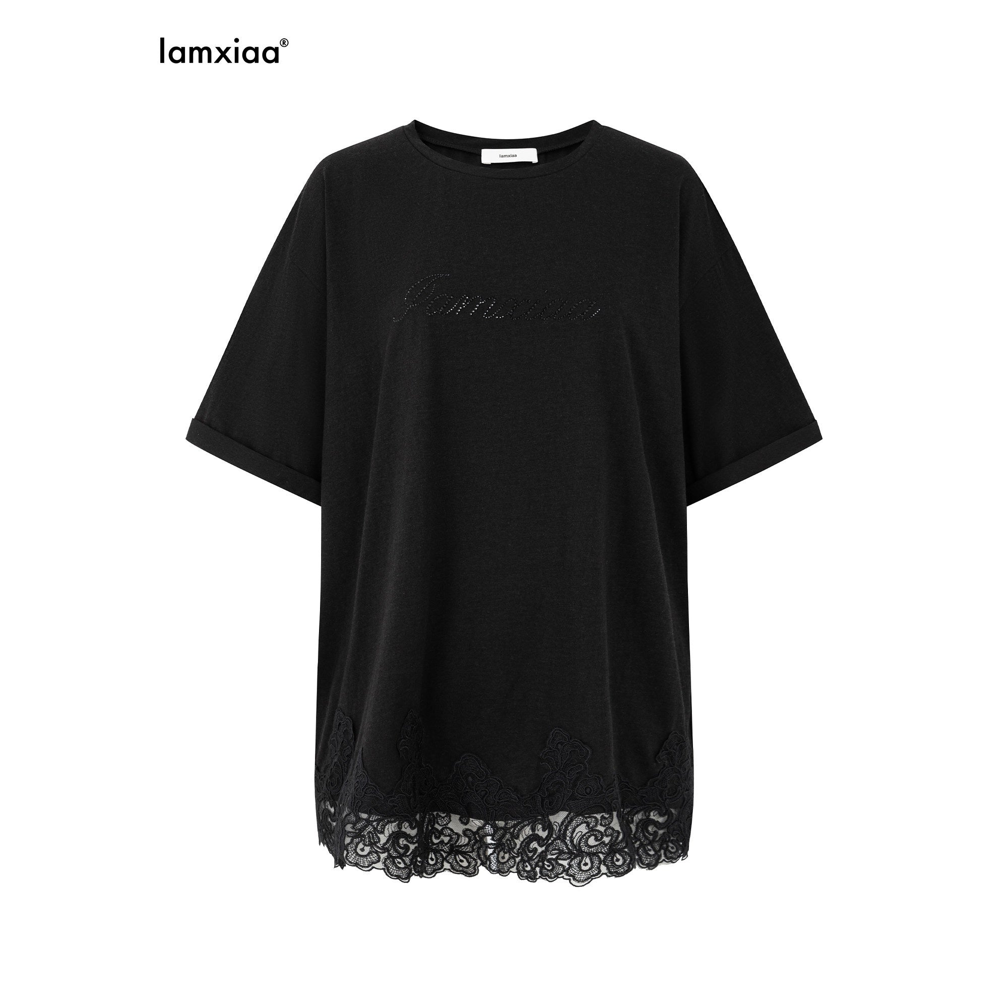 iamxiaa_Lace_Hem_Script_Rhinestone_Crewneck_Women&
