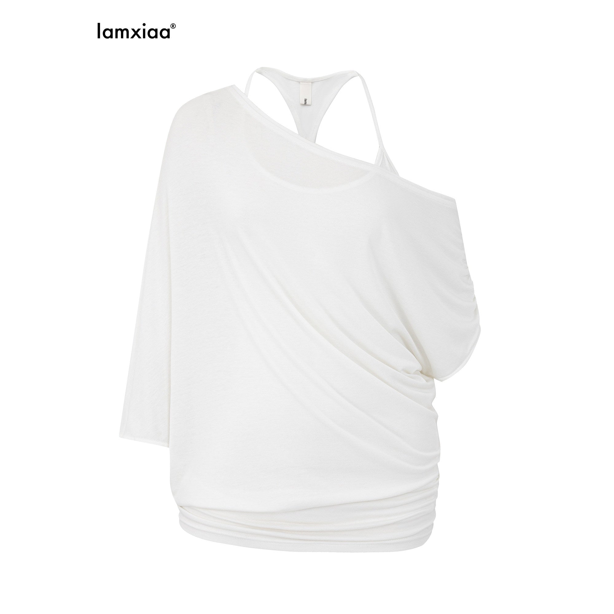 iamxiaa_Lightweight_Sheer_Fitted_Racerback_One_Shoulder_Women&