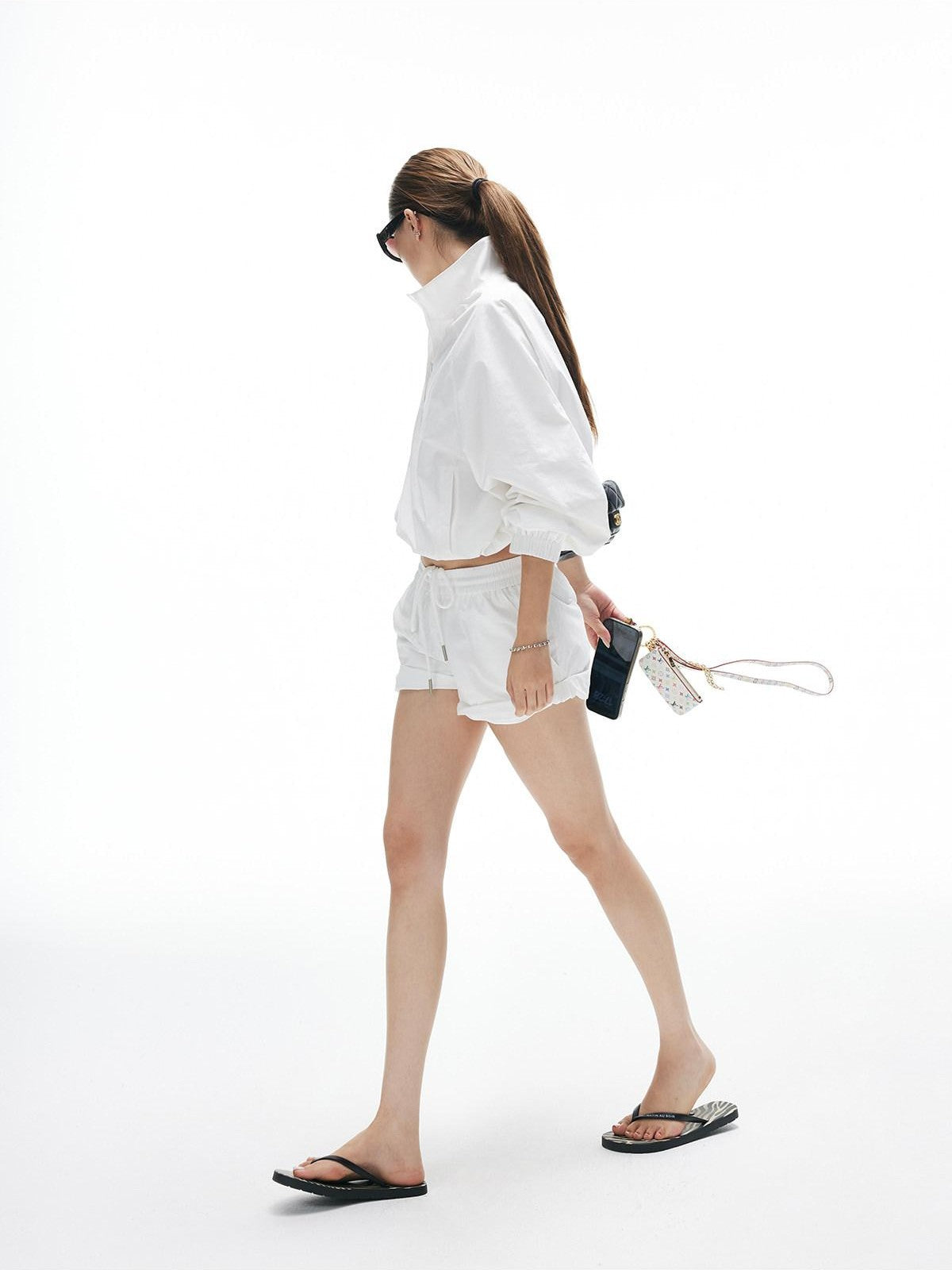 iamxiaa Minimalist Elastic Drawstring Waist Women&