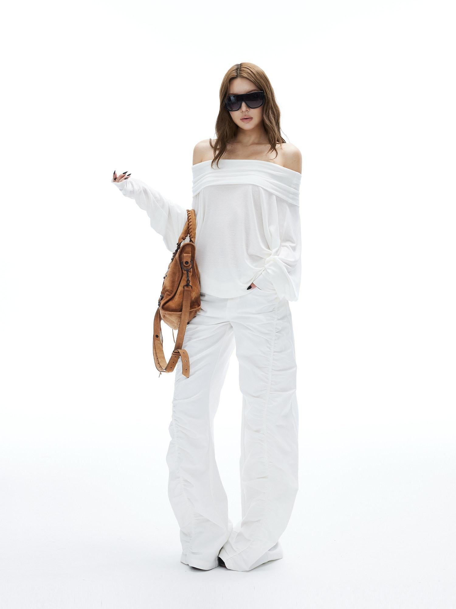 iamxiaa One Shoulder Batwing Convertible Women&