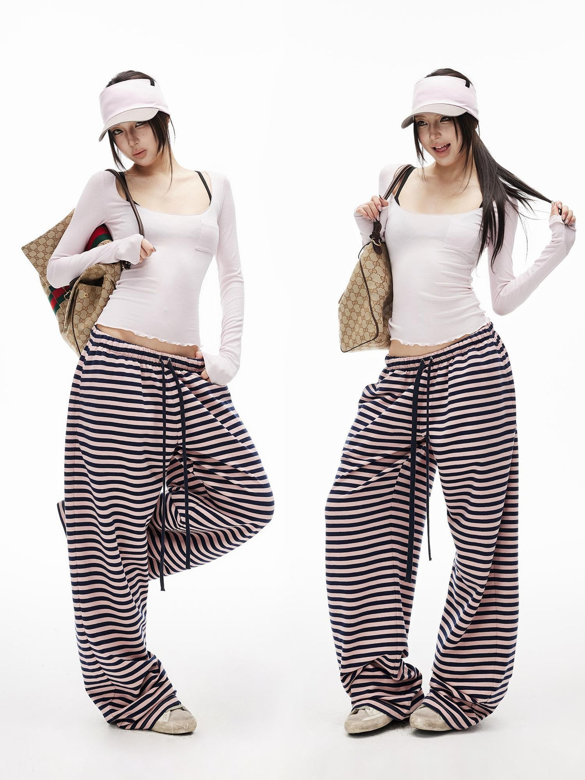 iamxiaa Ruched U Neck Patch Pocket Fitted Lyocell Linen Women&