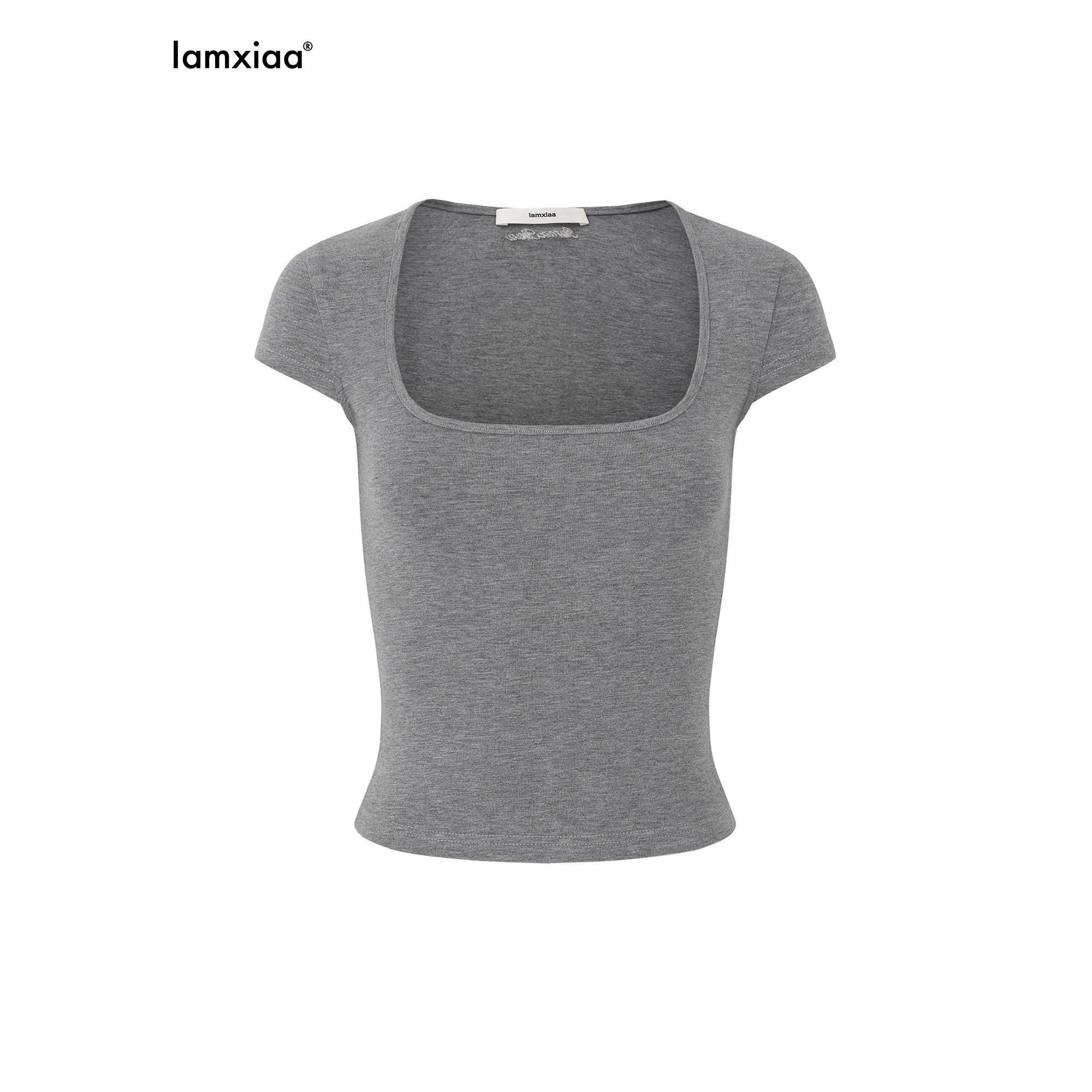 iamxiaa_Square_U_Neck_Small_Flutter_Sleeves_Set_In_Shoulder_Slim_Fit_Women&