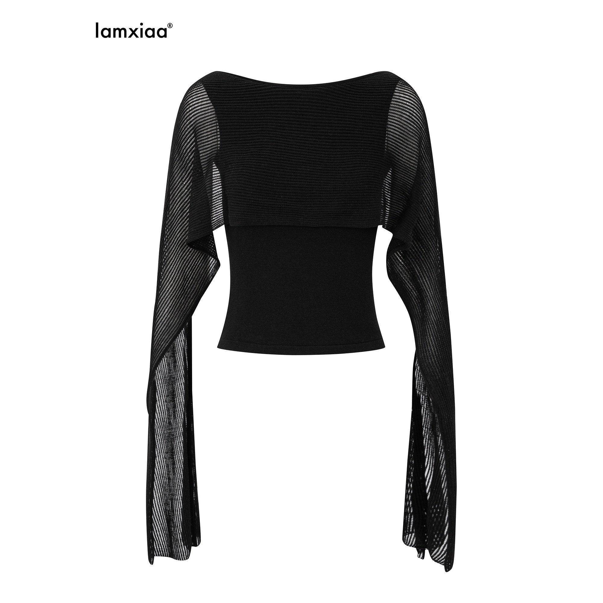 iamxiaa_Textured_Sash_Boat_Neck_Low_Back_Slim_Women&
