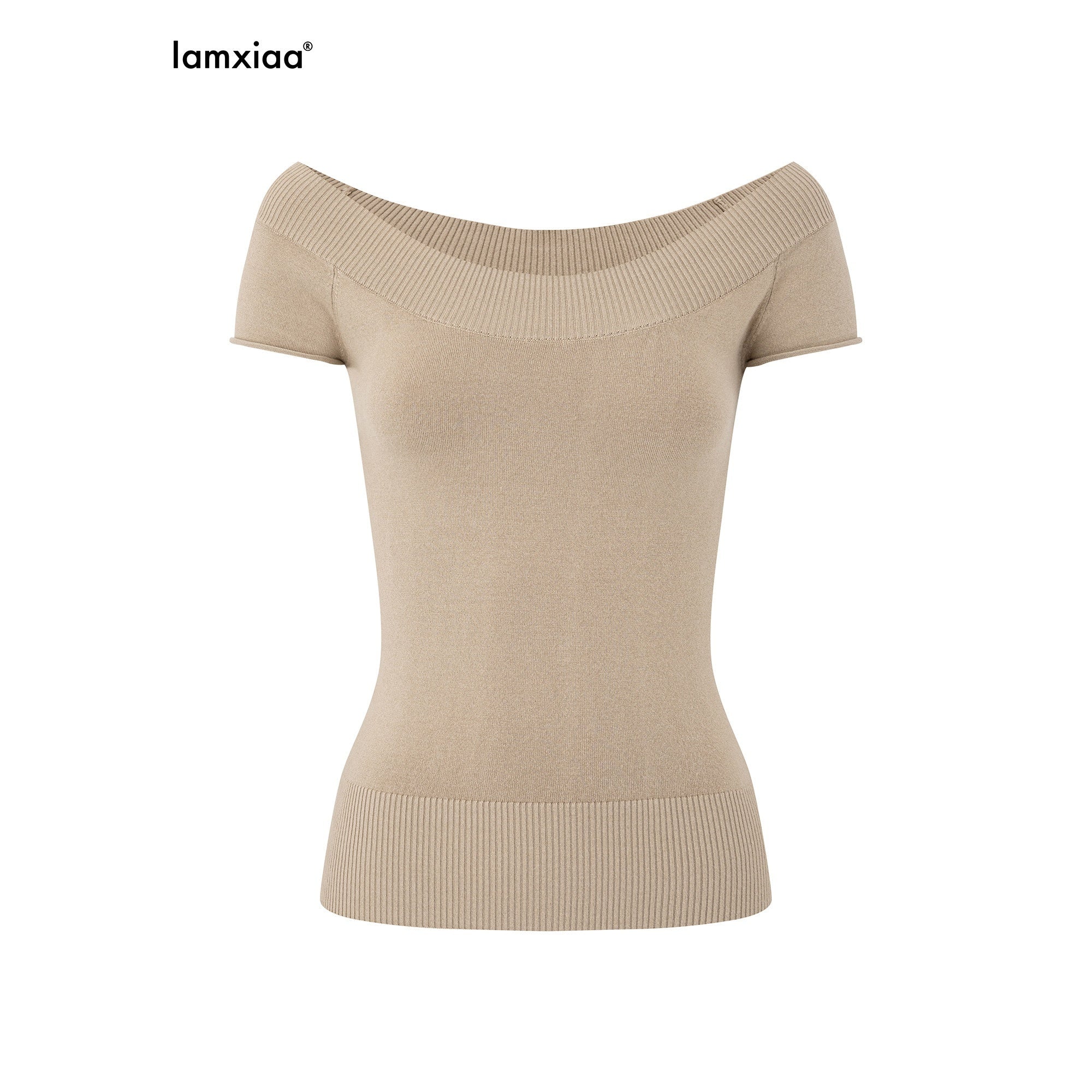 iamxiaa_Two_Tone_Reversible_Wide_Crew_Neck_Ribbed_Hem_Women&