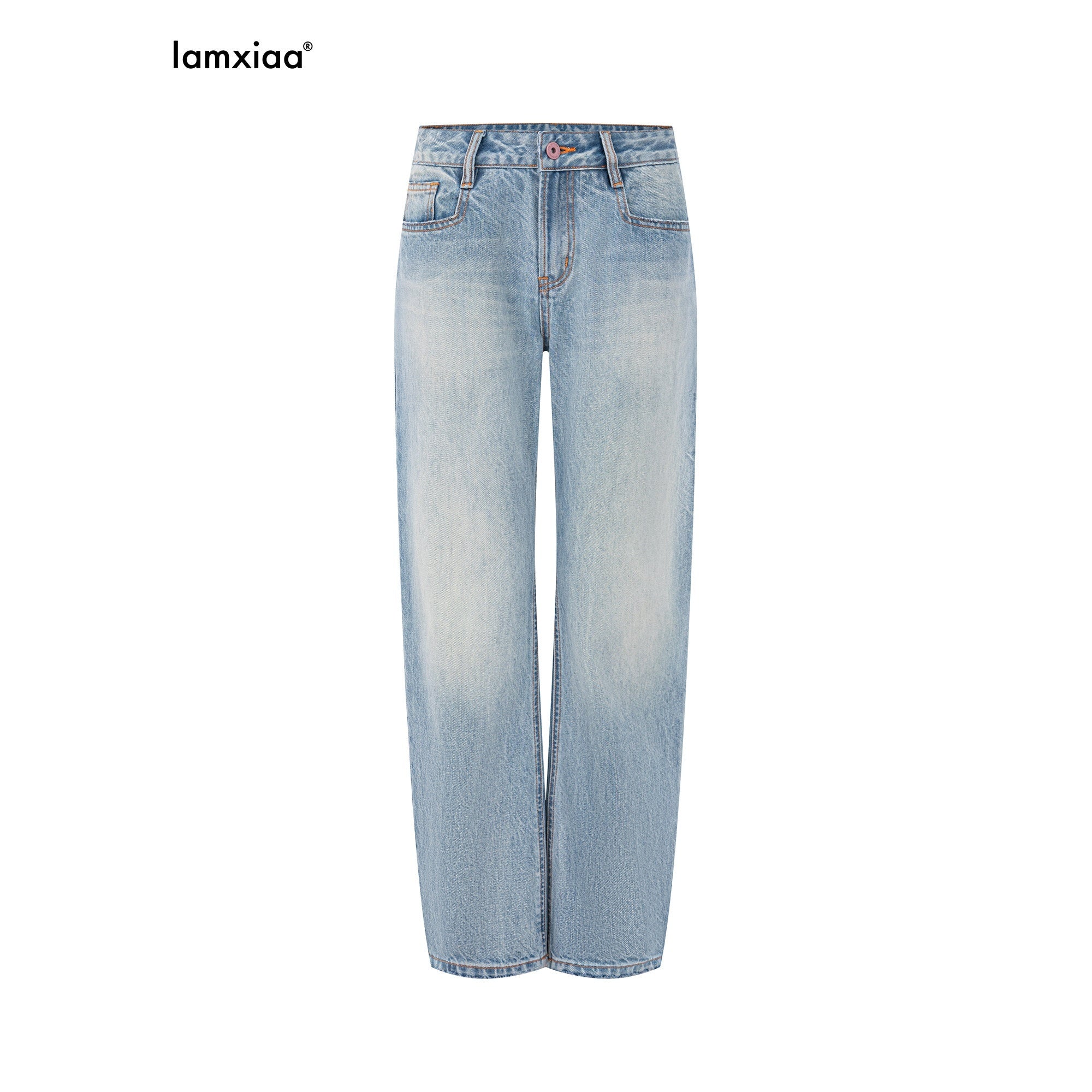 iamxiaa_Washed_Light_Blue_Low_Rise_Frayed_Hem_Women&