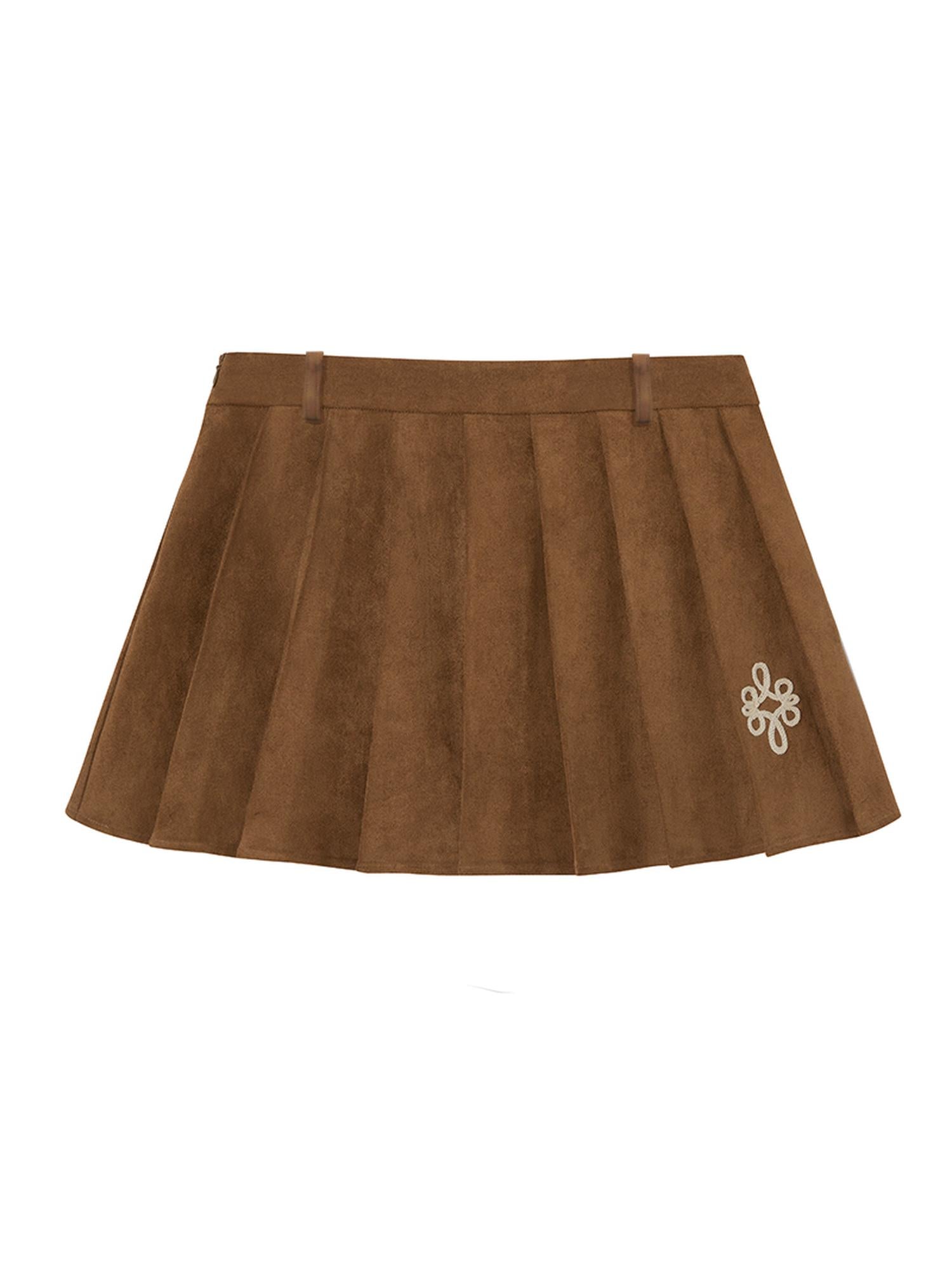 DIDDI MODA Vintage Leopard Knit Set Cardigan Skirt