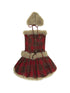 Punk Plaid Bustier Tube Dress For Christmas Party Dresses