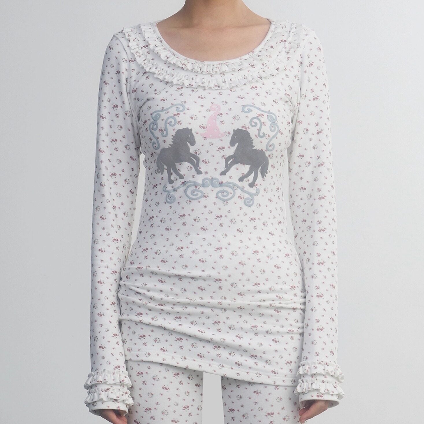 in_two_twos_Lace_Floral_Pony_Wide_Neck_Women&