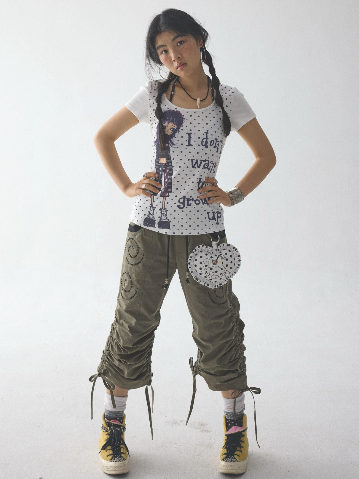 in two twos Polka Dot Comic Print Women&