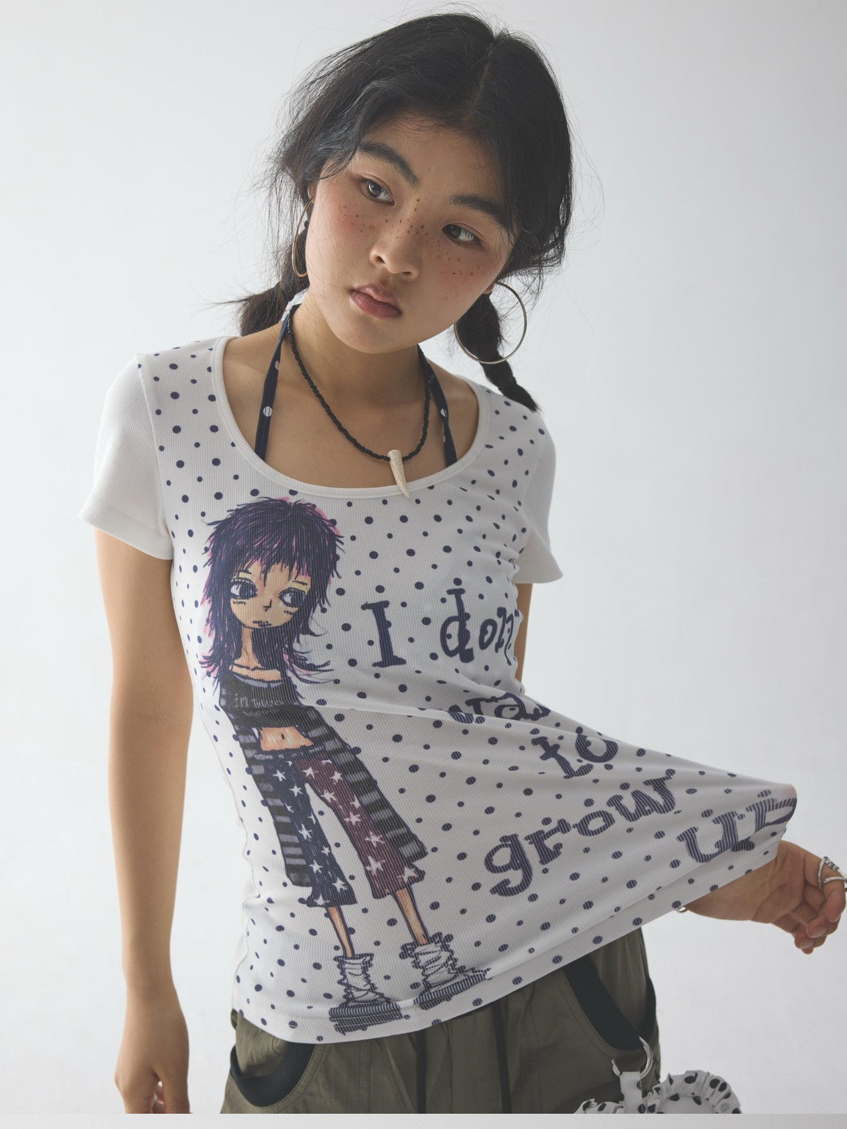 in two twos Polka Dot Comic Print Women&