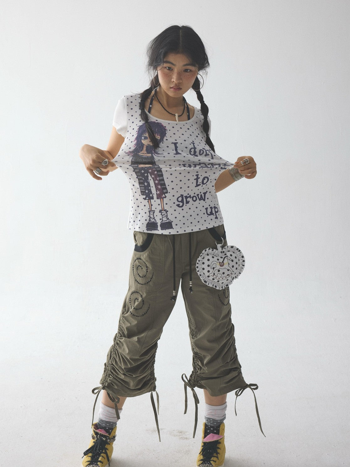 in two twos Polka Dot Comic Print Women&