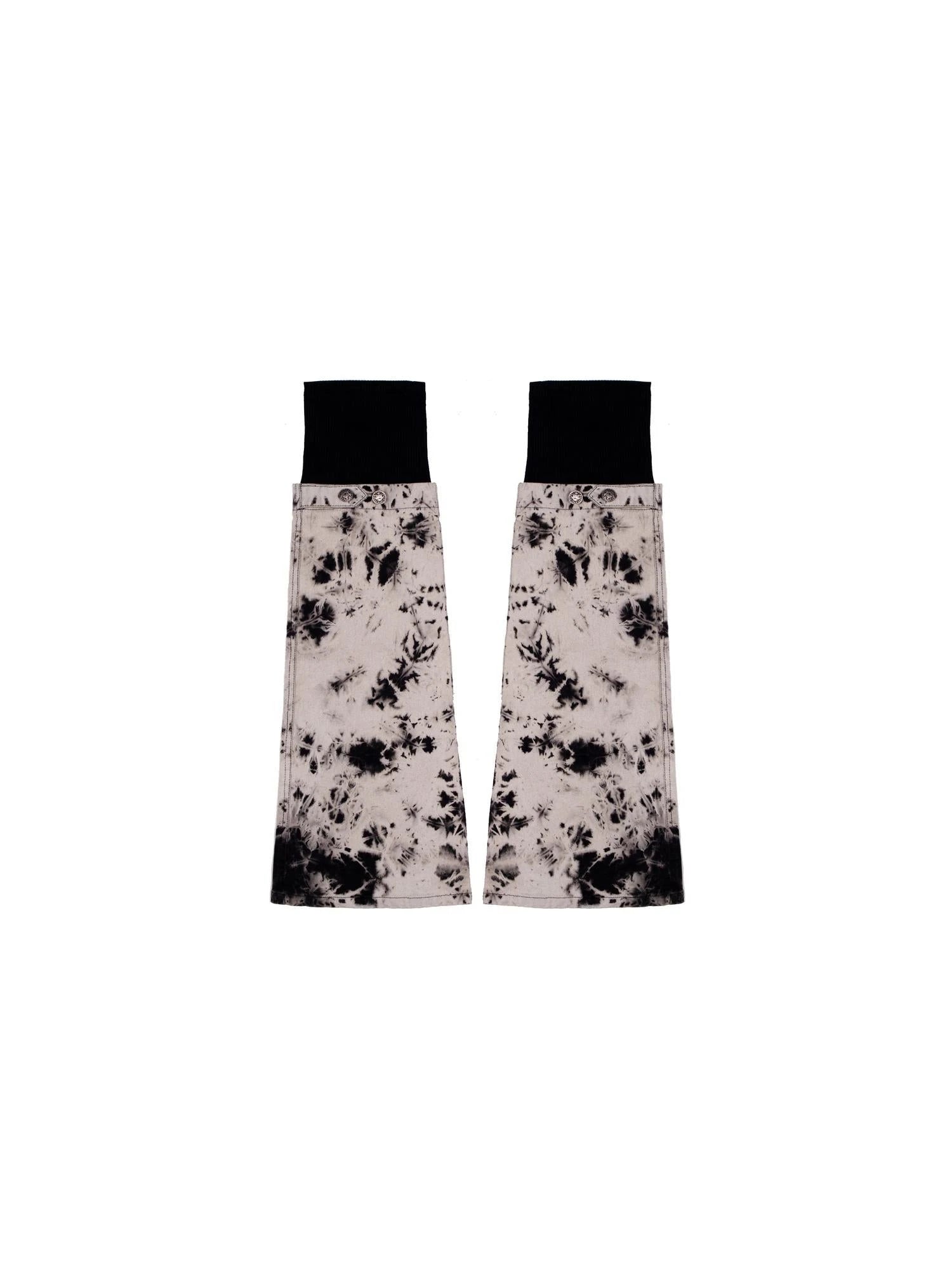Heavyweight Tie Dye Low Rise Denim Mini Skirt