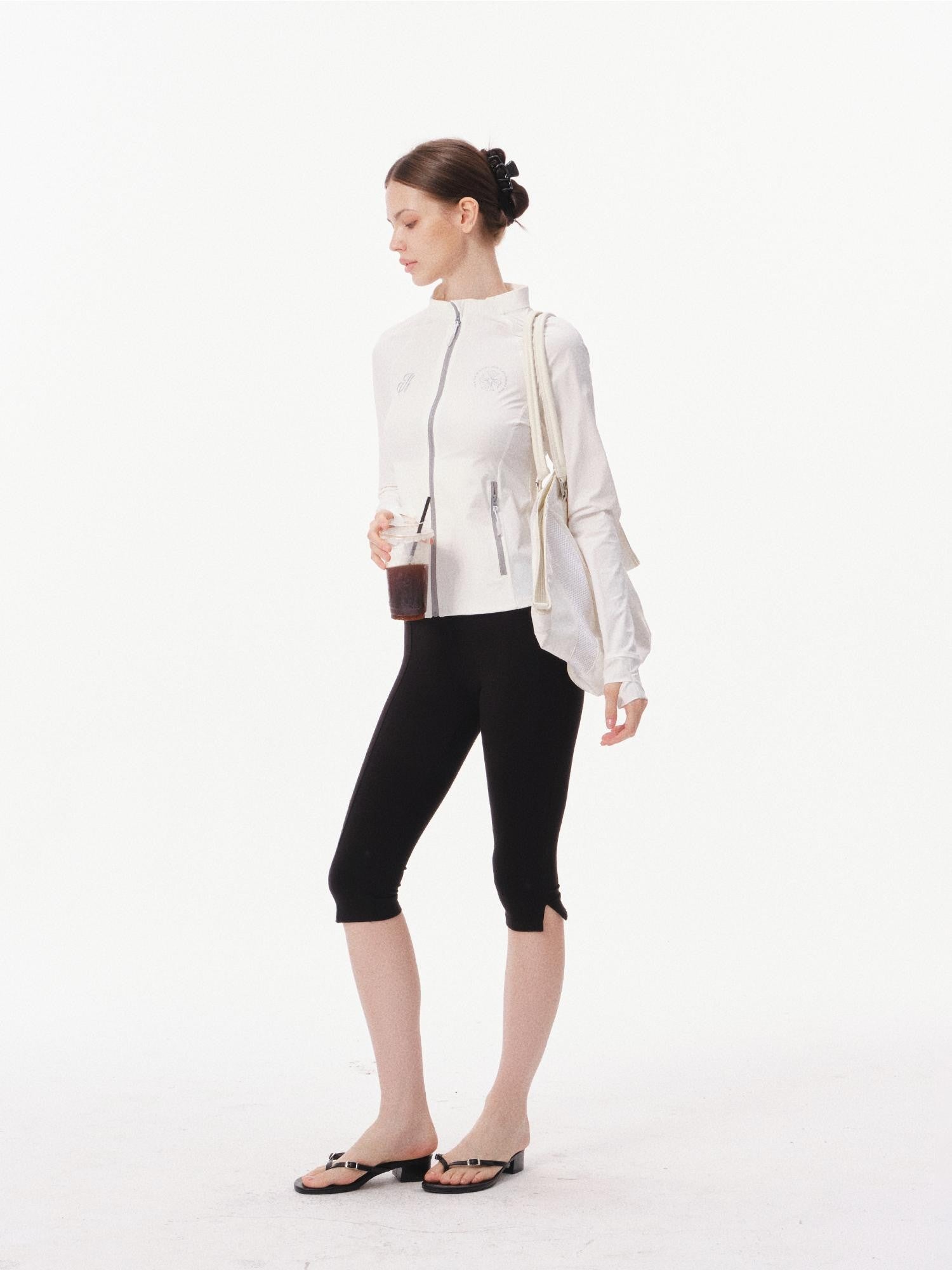 innerflow Black Yoga Slim Fit Natural Waist Women&