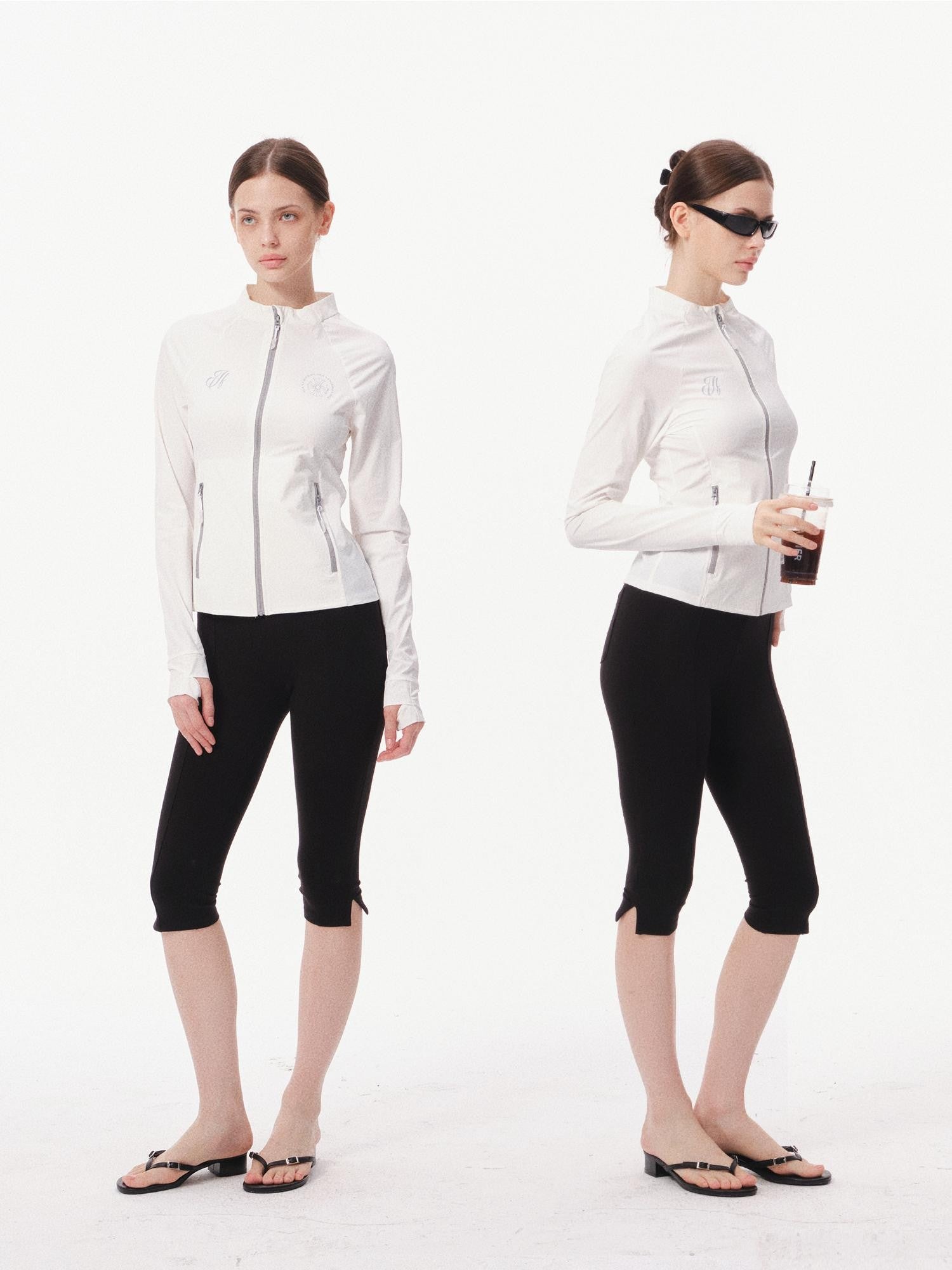 innerflow Black Yoga Slim Fit Natural Waist Women&