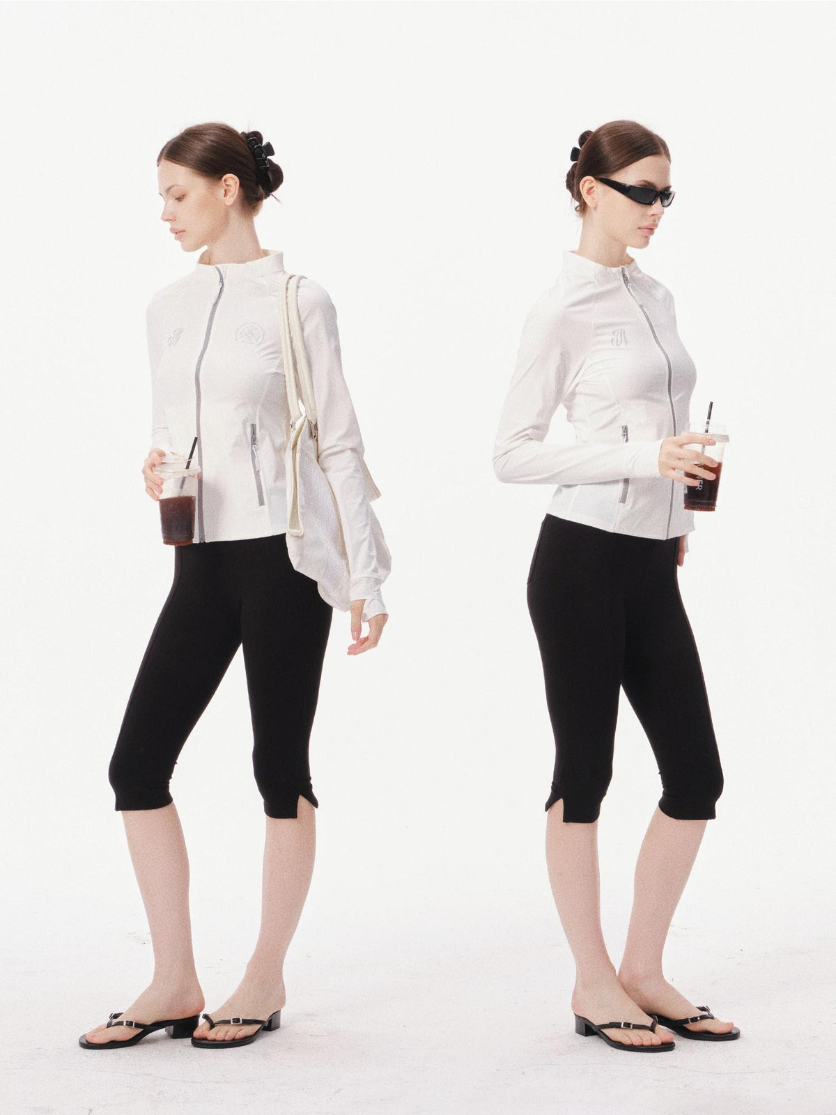 innerflow Black Yoga Slim Fit Natural Waist Women&