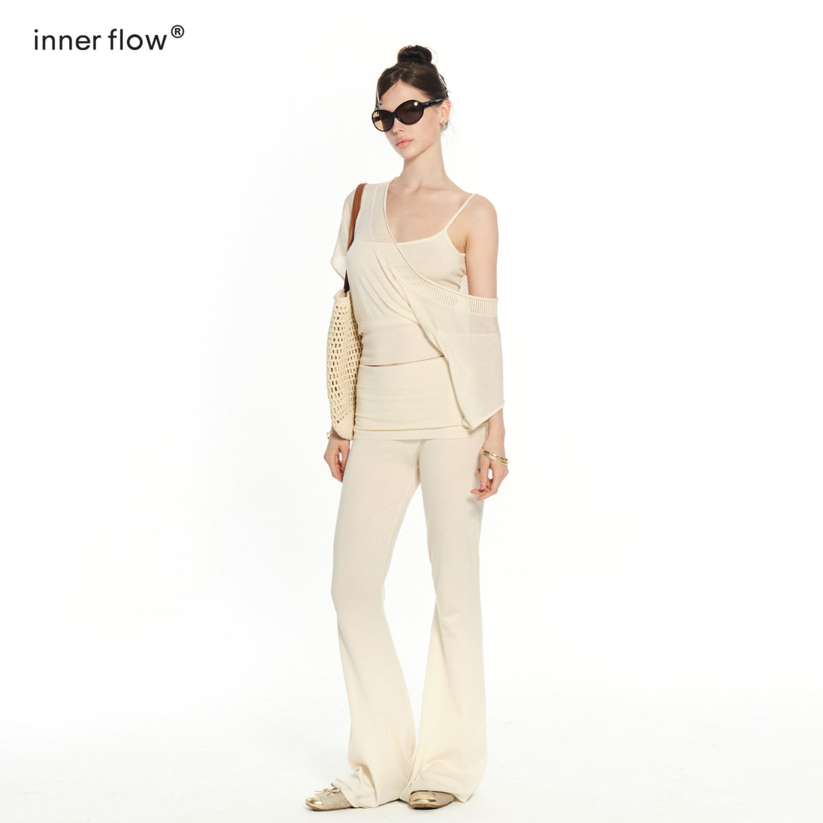 innerflow_Pilates_Short_Sleeve_Camisole_Cardigan_Women&