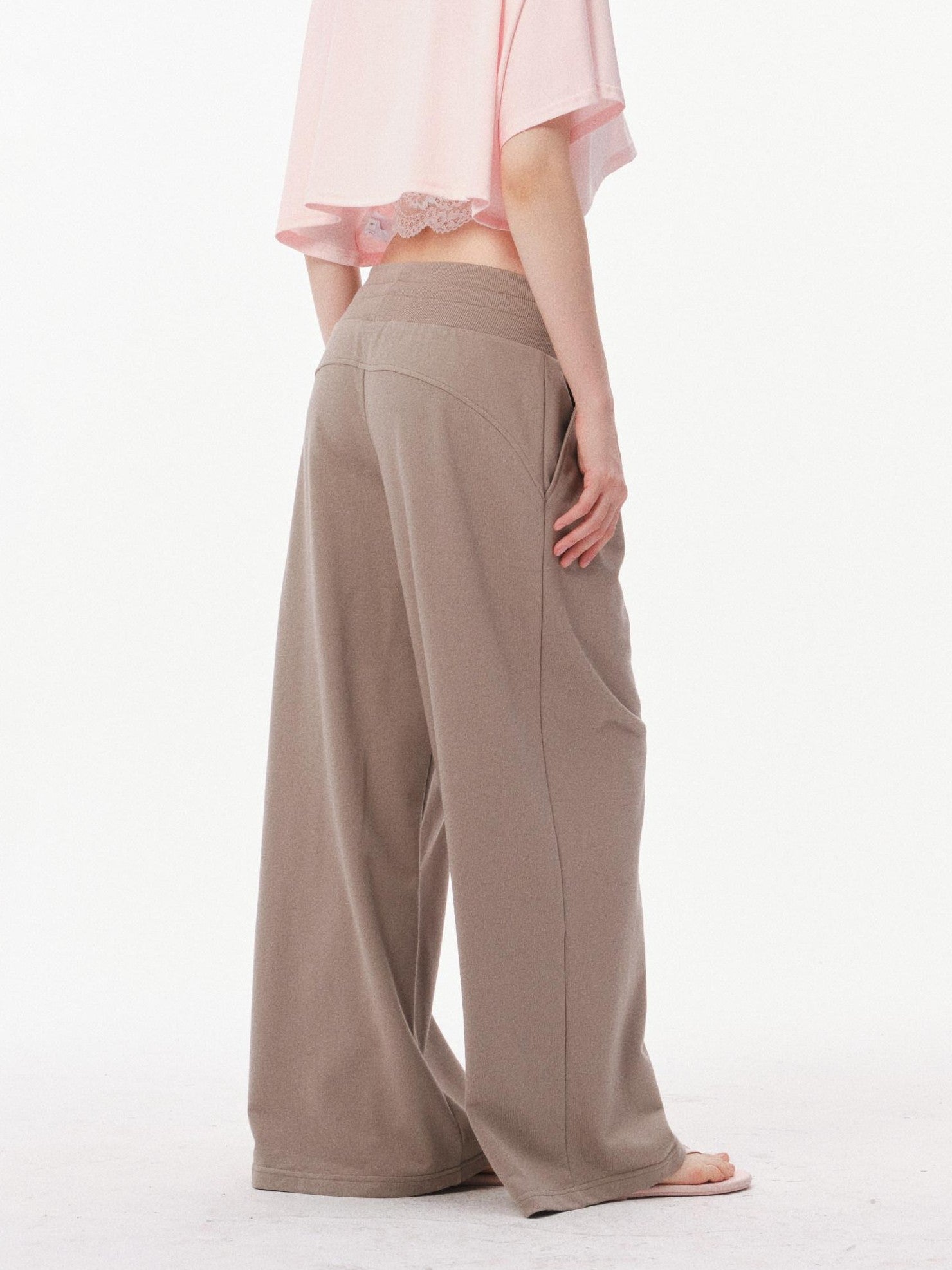 innerflow Pop Color Low Rise Drawstring Wide Leg Women&