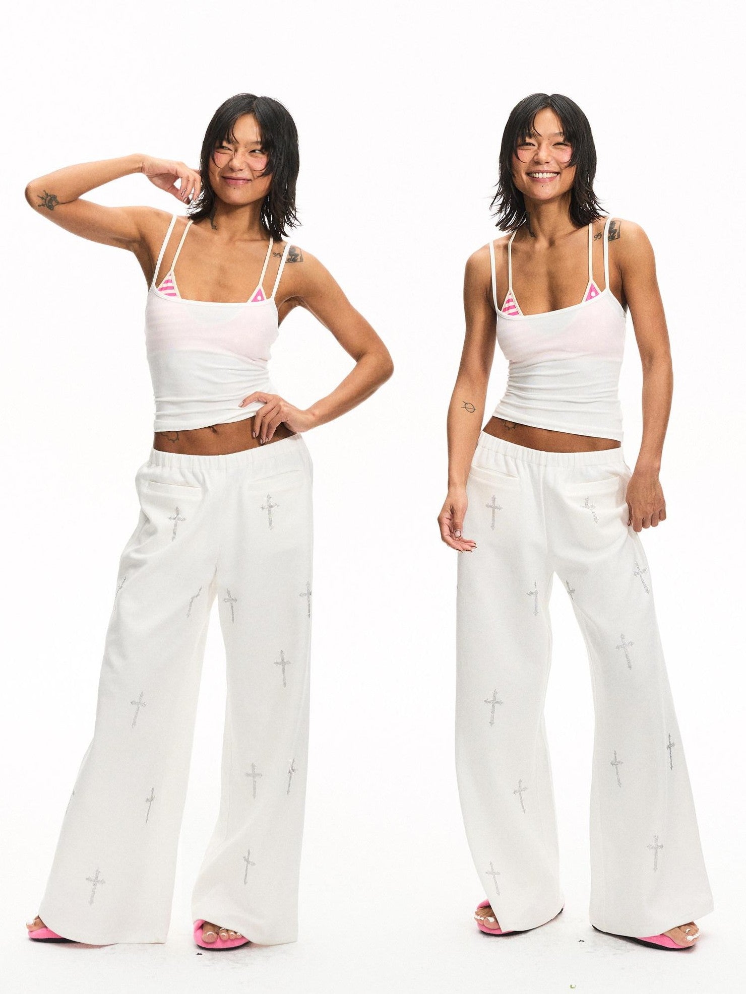 innerflow Striped Backless Cropped Women&