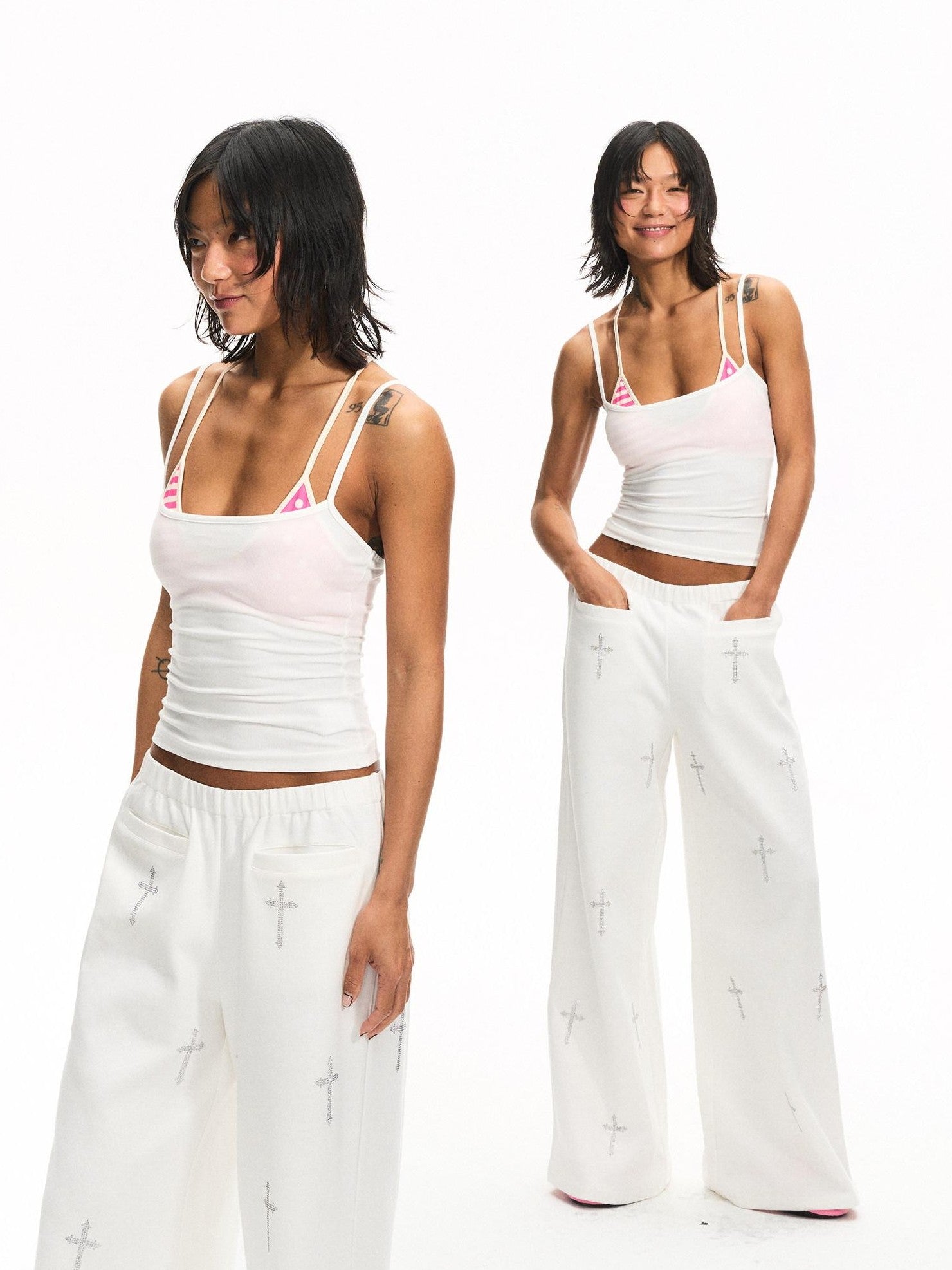 innerflow Striped Backless Cropped Women&