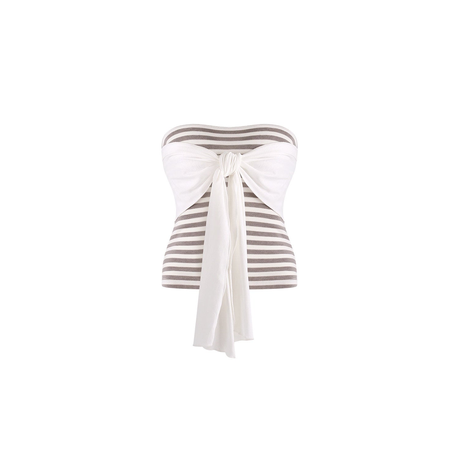 innerflow_Striped_Bustier_Relaxed_Gray_Women&
