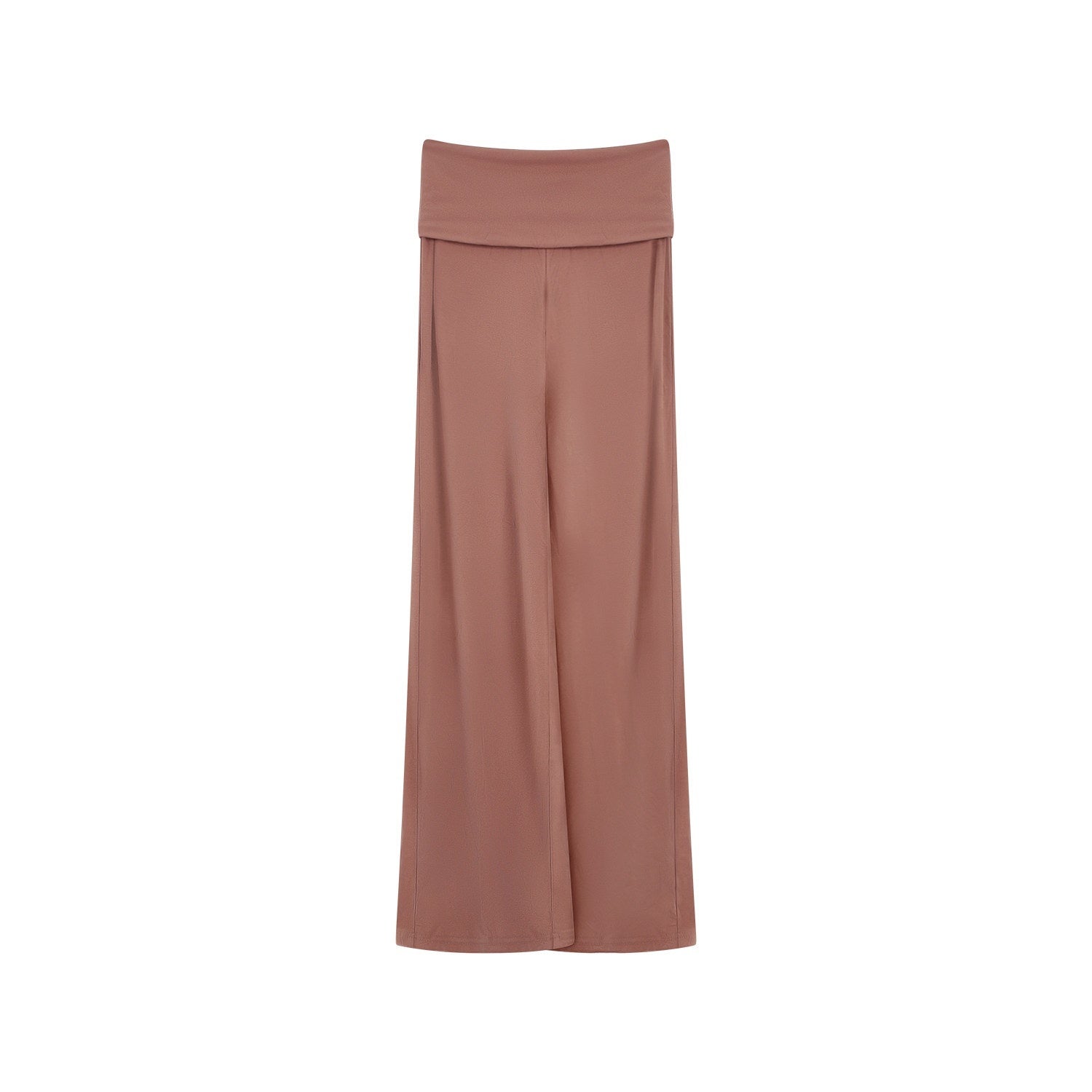 innerflow_Two_Tone_Cuff_Solid_Drapey_Straight_Natural_Waist_Women&