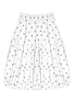 Coconut Bobble Dot Knitted Bloom Skirt