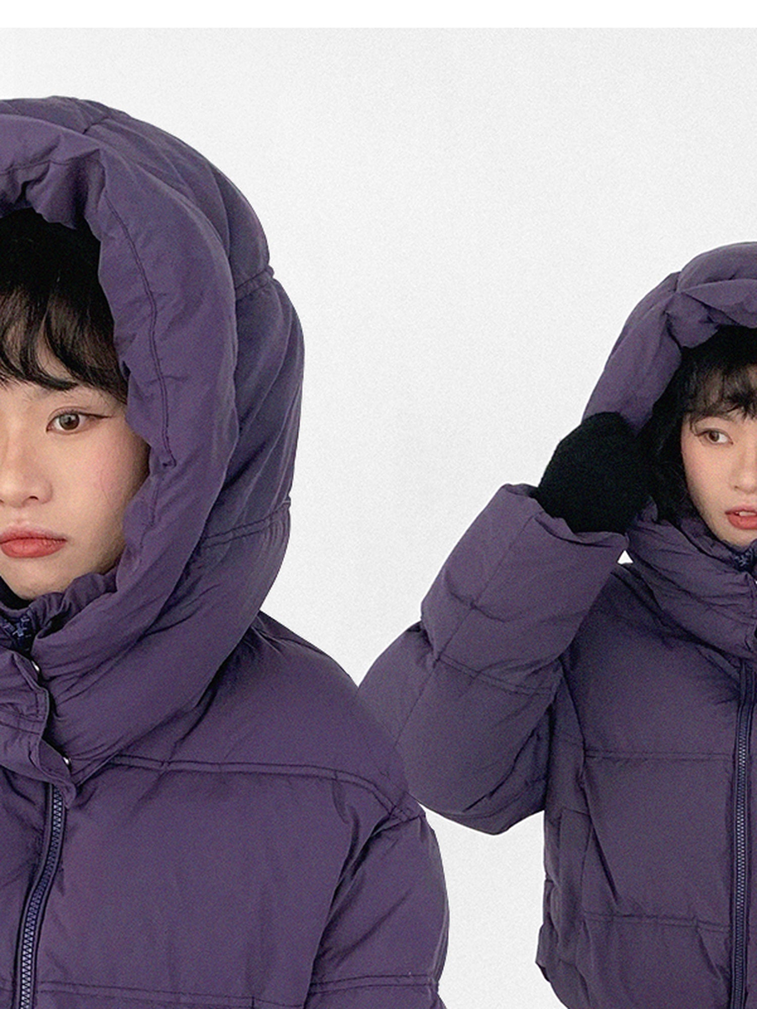 innomoood Detachable Hood Short Down Jacket