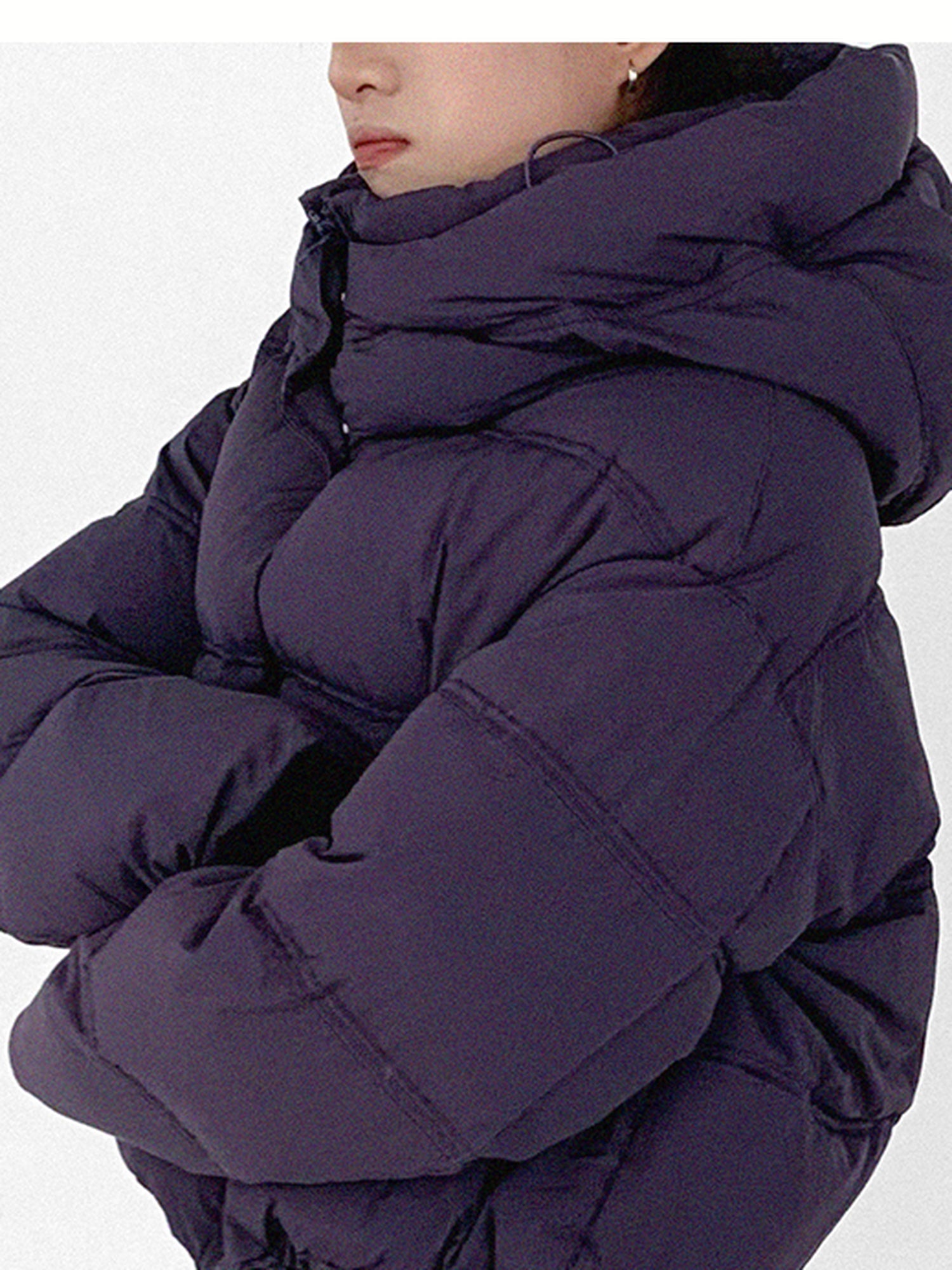 innomoood Detachable Hood Short Down Jacket