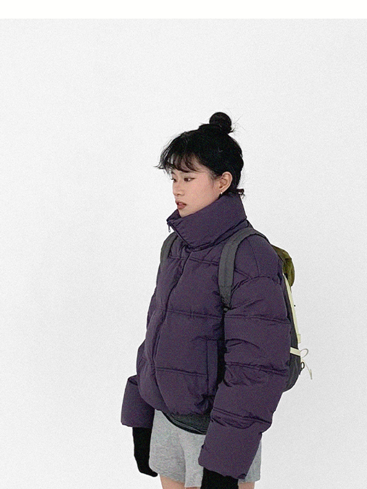 innomoood Detachable Hood Short Down Jacket