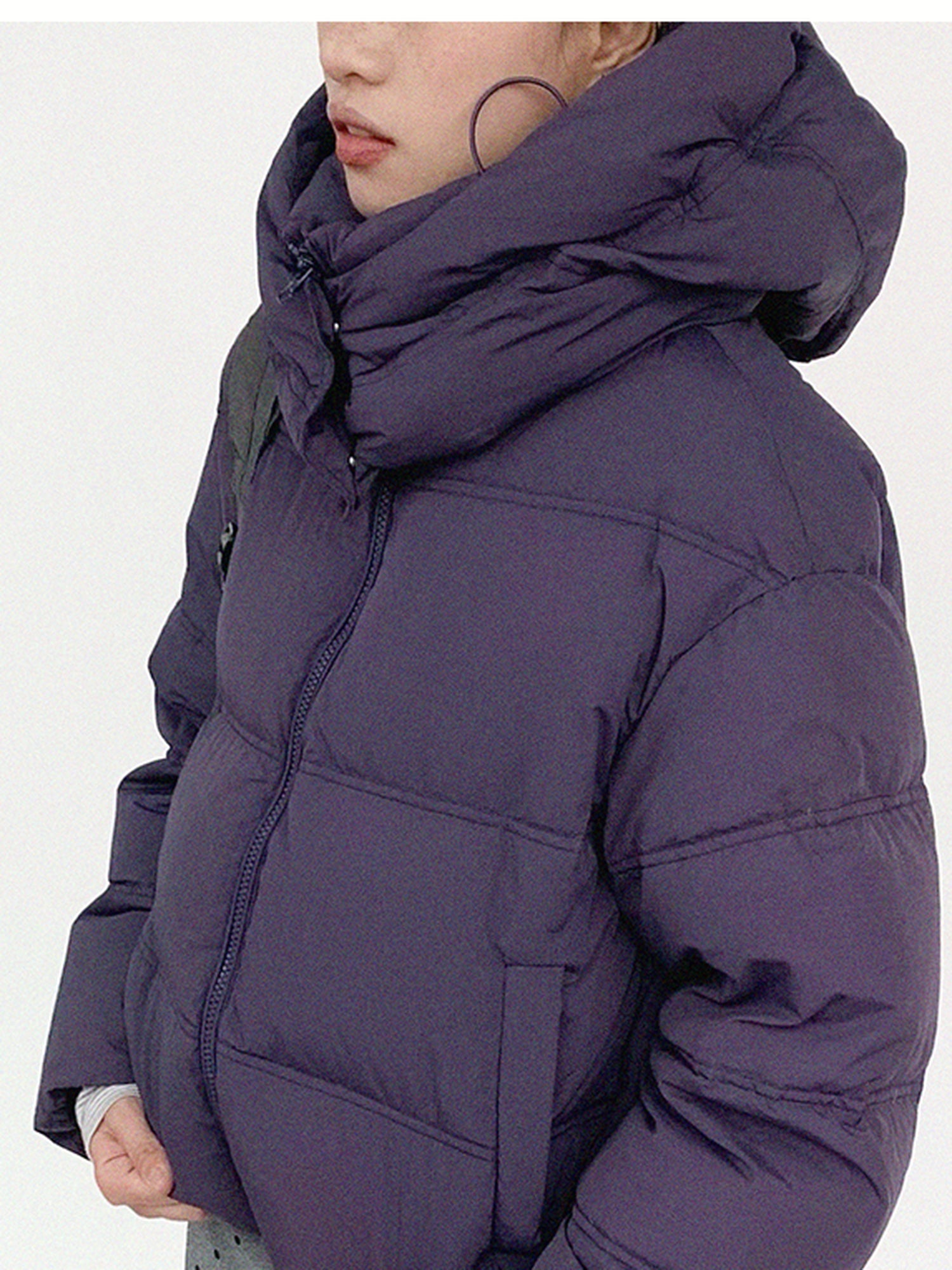innomoood Detachable Hood Short Down Jacket