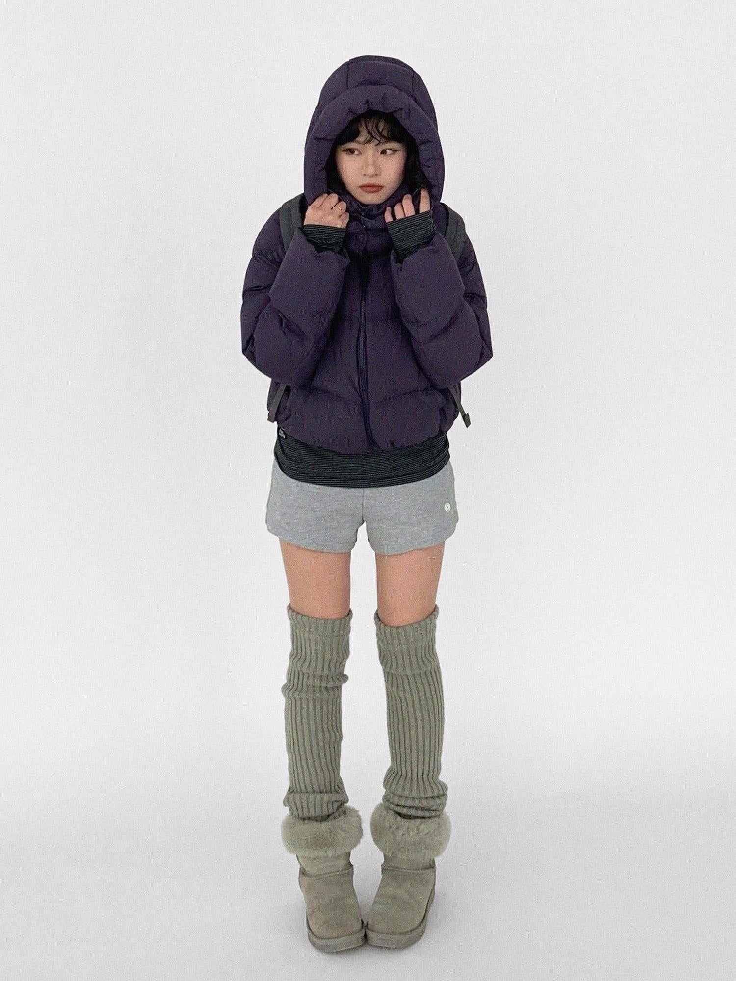 innomoood Detachable Hood Short Down Jacket