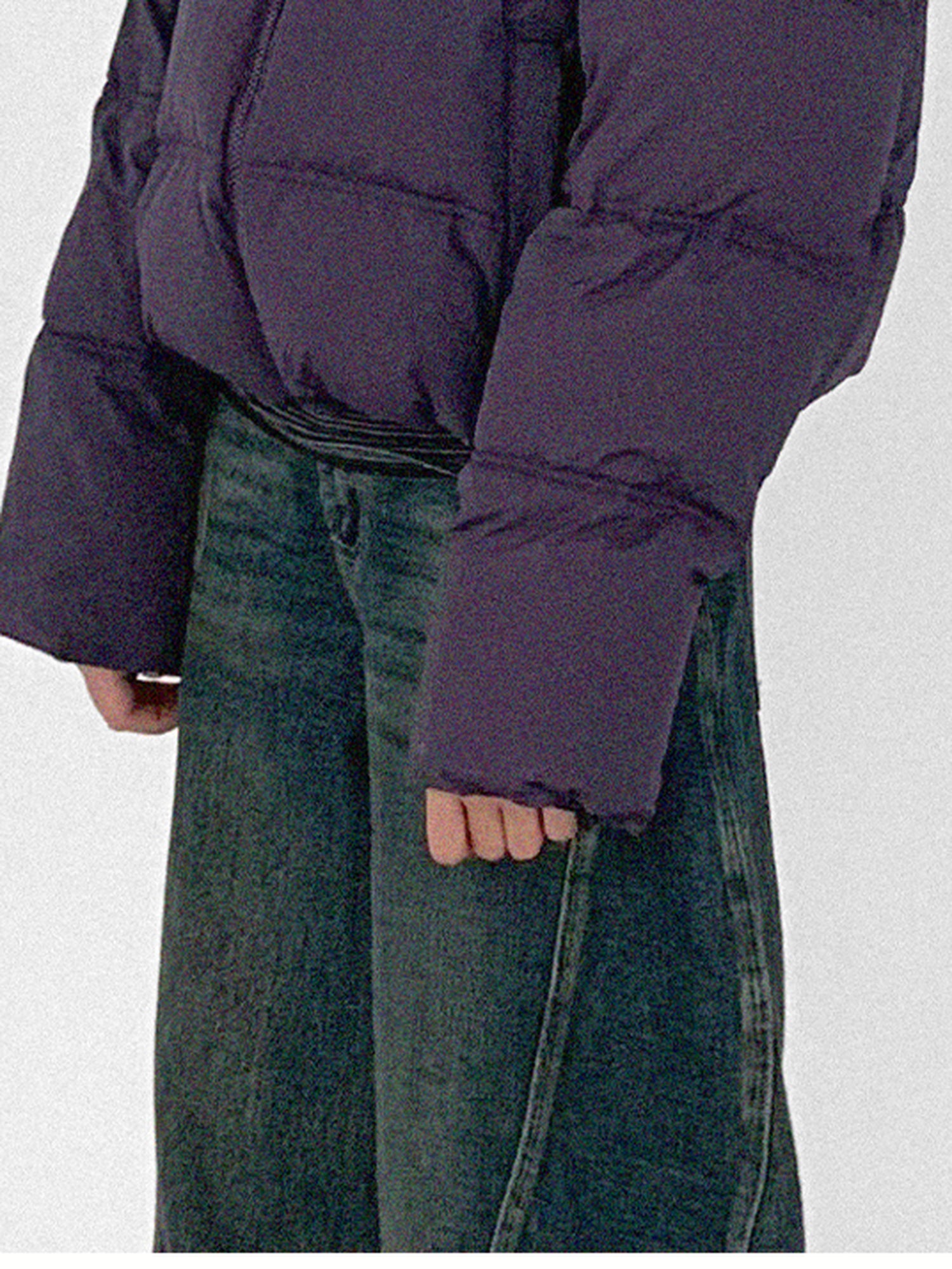 innomoood Detachable Hood Short Down Jacket