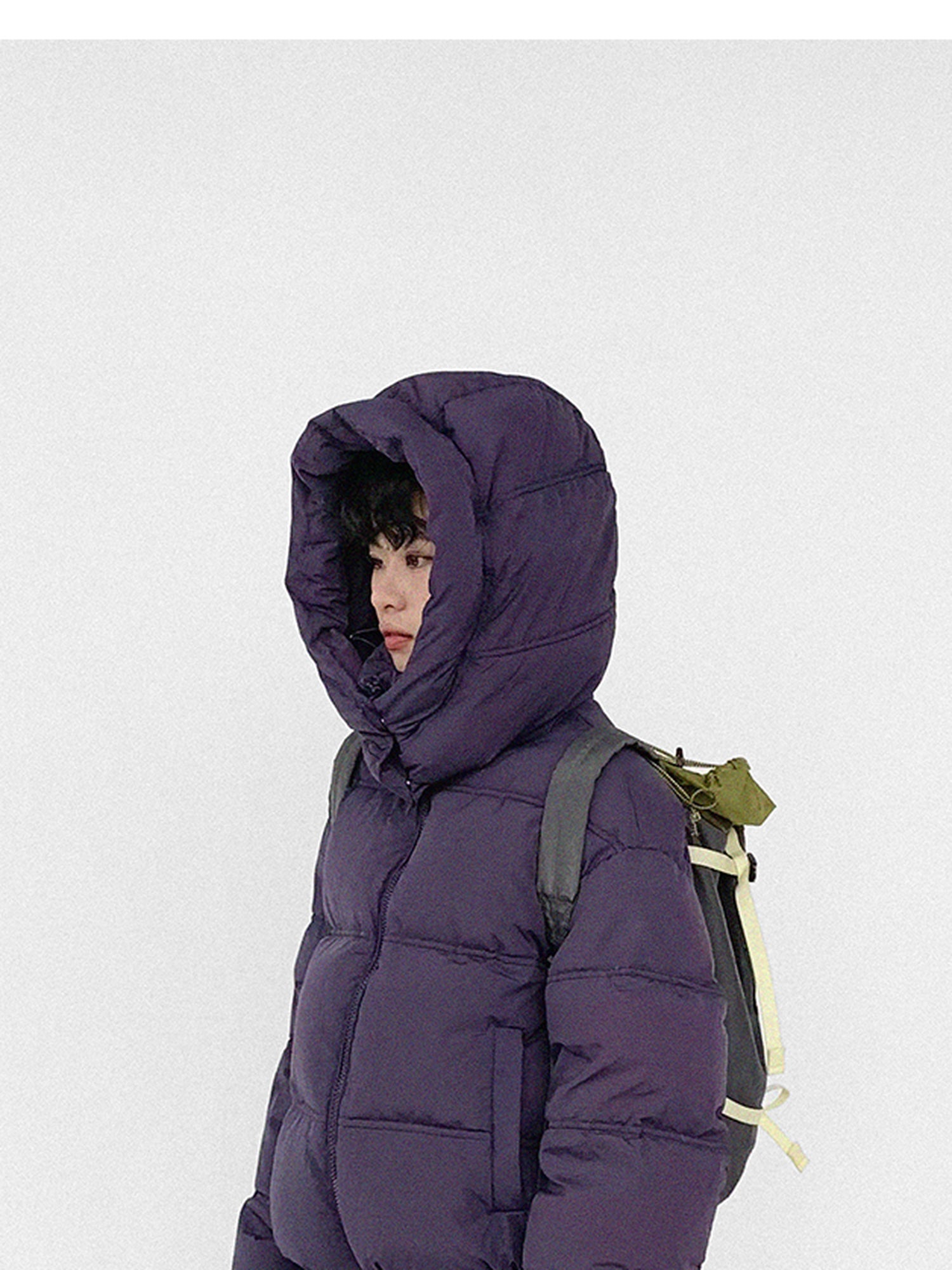 innomoood Detachable Hood Short Down Jacket