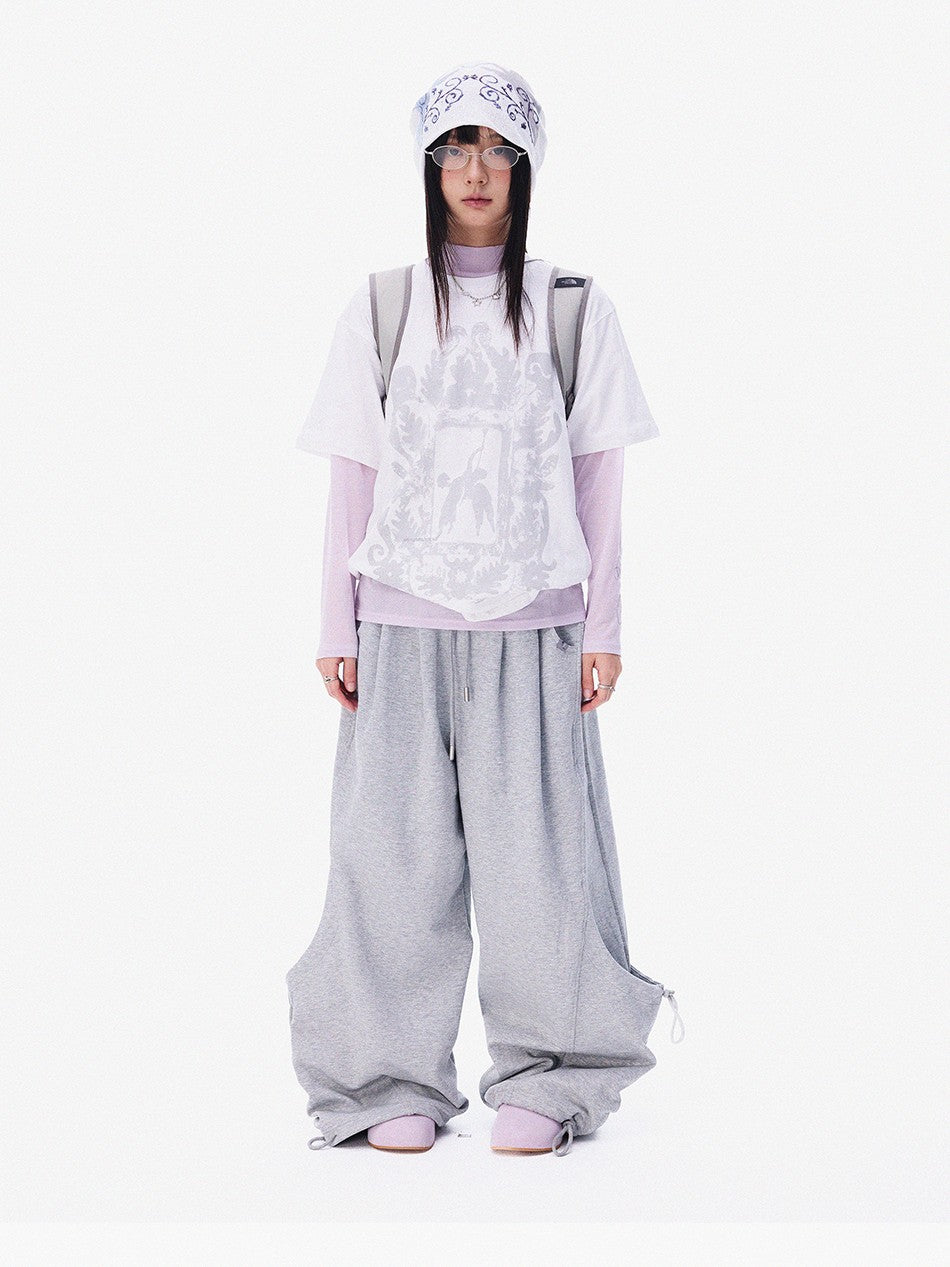 innomoood Distressed Angel Vintage Print Women&