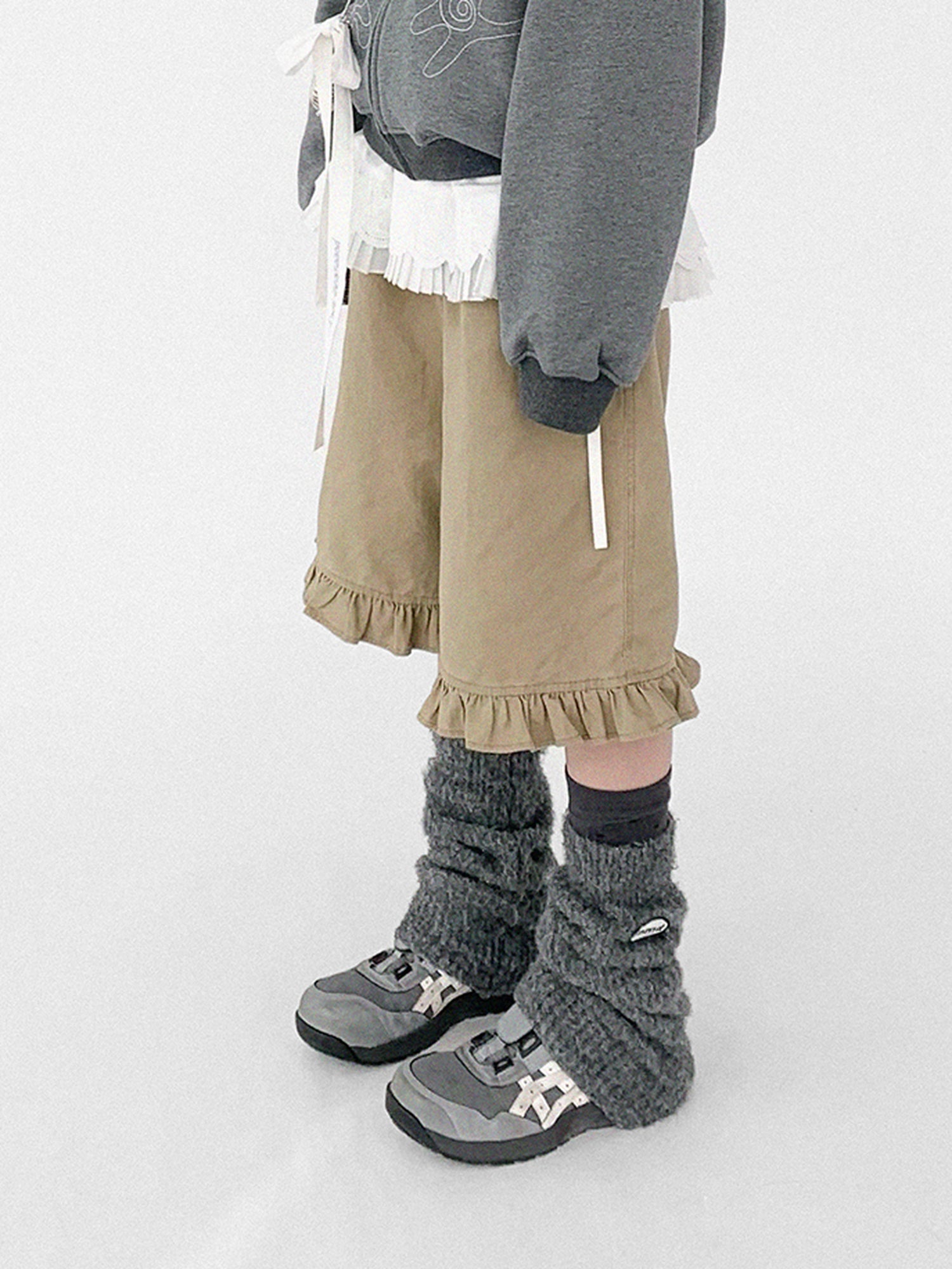 innomoood Embroidery Hooded Cardigan Short Jacket