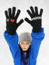 Emotional Touchscreen Wool Gloves With Heart Pattern