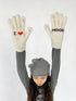 Emotional Touchscreen Wool Gloves With Heart Pattern