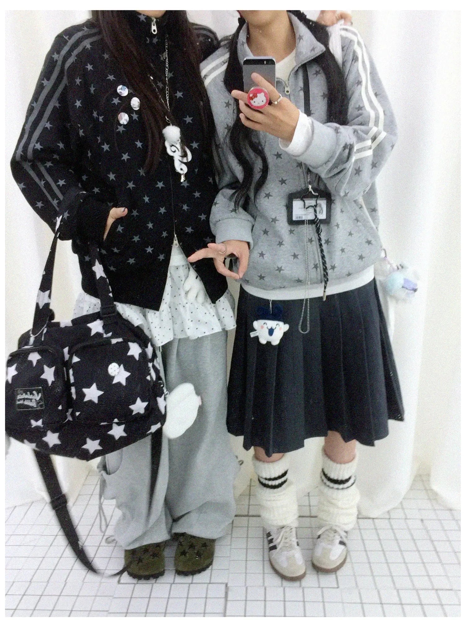 Fragment Star Print Hooded Sweatshirt