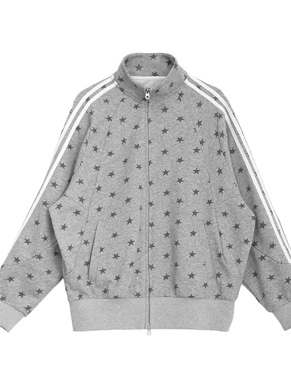 Fragment Star Print Hooded Sweatshirt