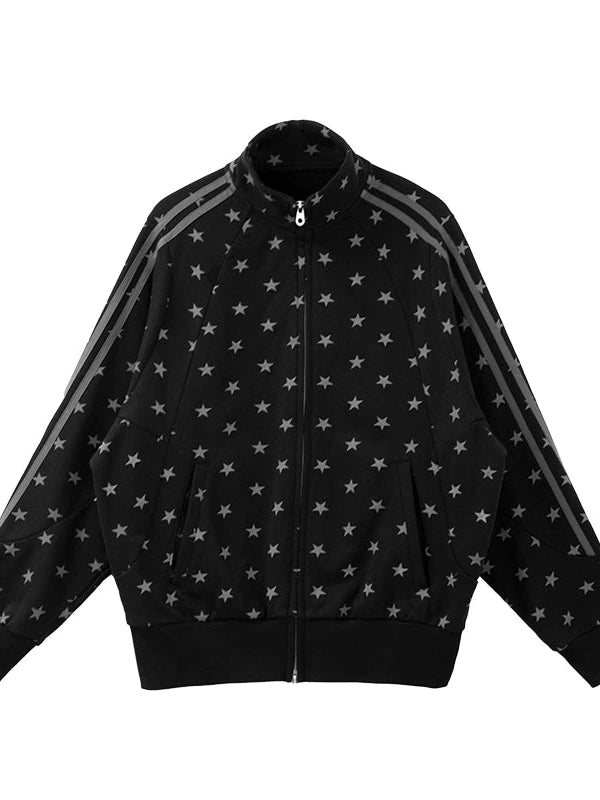Fragment Star Print Hooded Sweatshirt