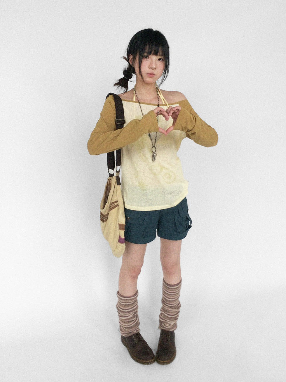 innomoood Gecko Print Color Block Raglan Sleeve Women&