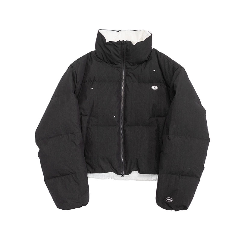 innomoood_Hand_Drawn_Chalk_Style_Contrast_Trim_Stand_Collar_Short_Down_Jacket_MISSTT