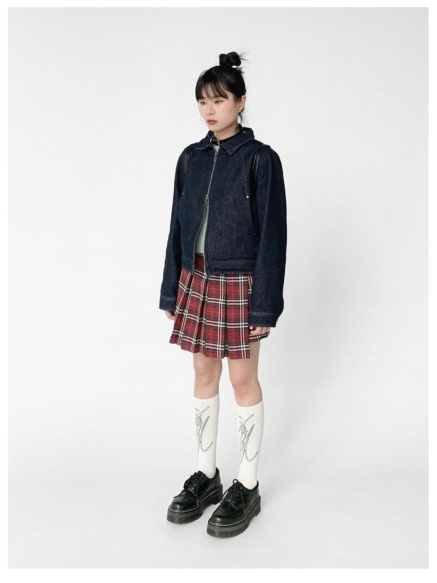 Handwritten Line Pattern Socks