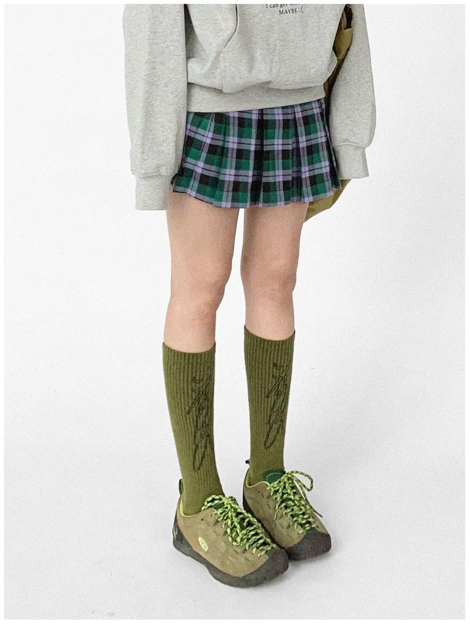 Handwritten Line Pattern Socks