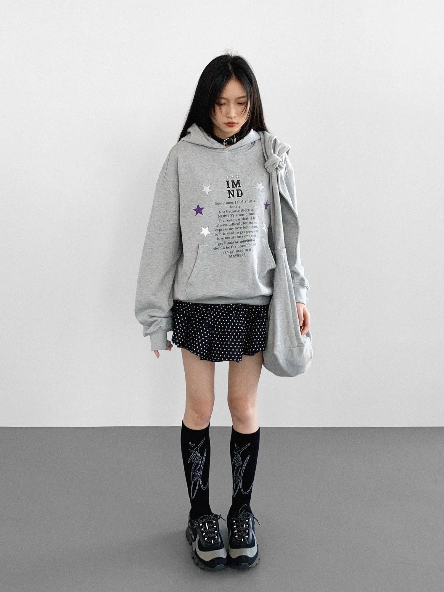 Handwritten Line Pattern Socks