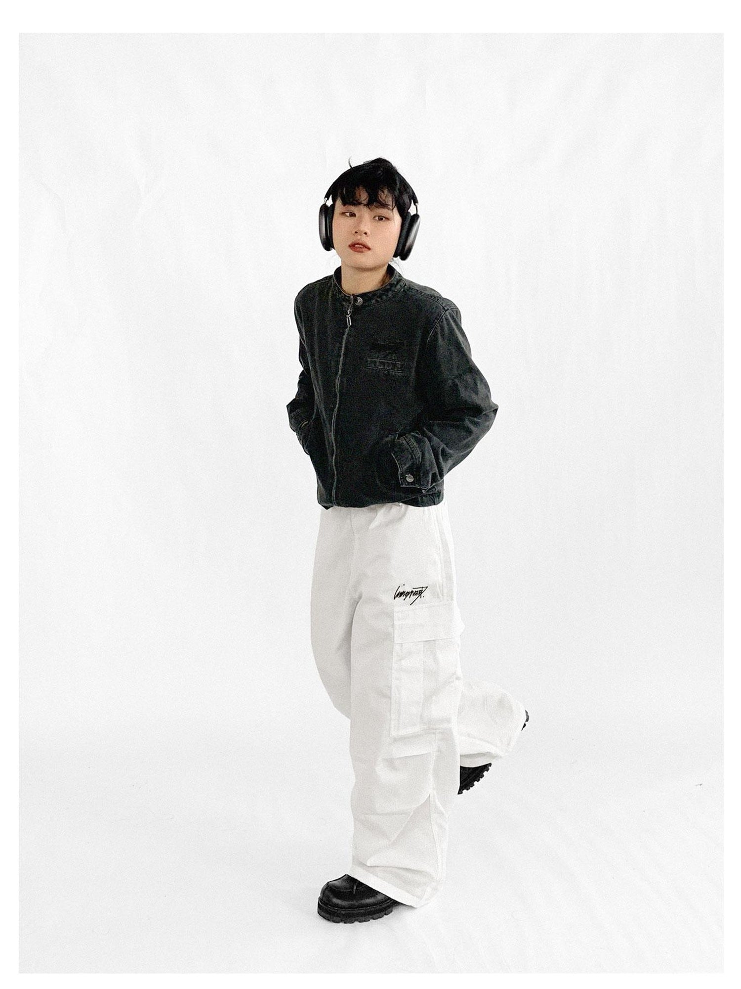 innomoood Heavy Duty Adjustable Cargo Parachute Pants