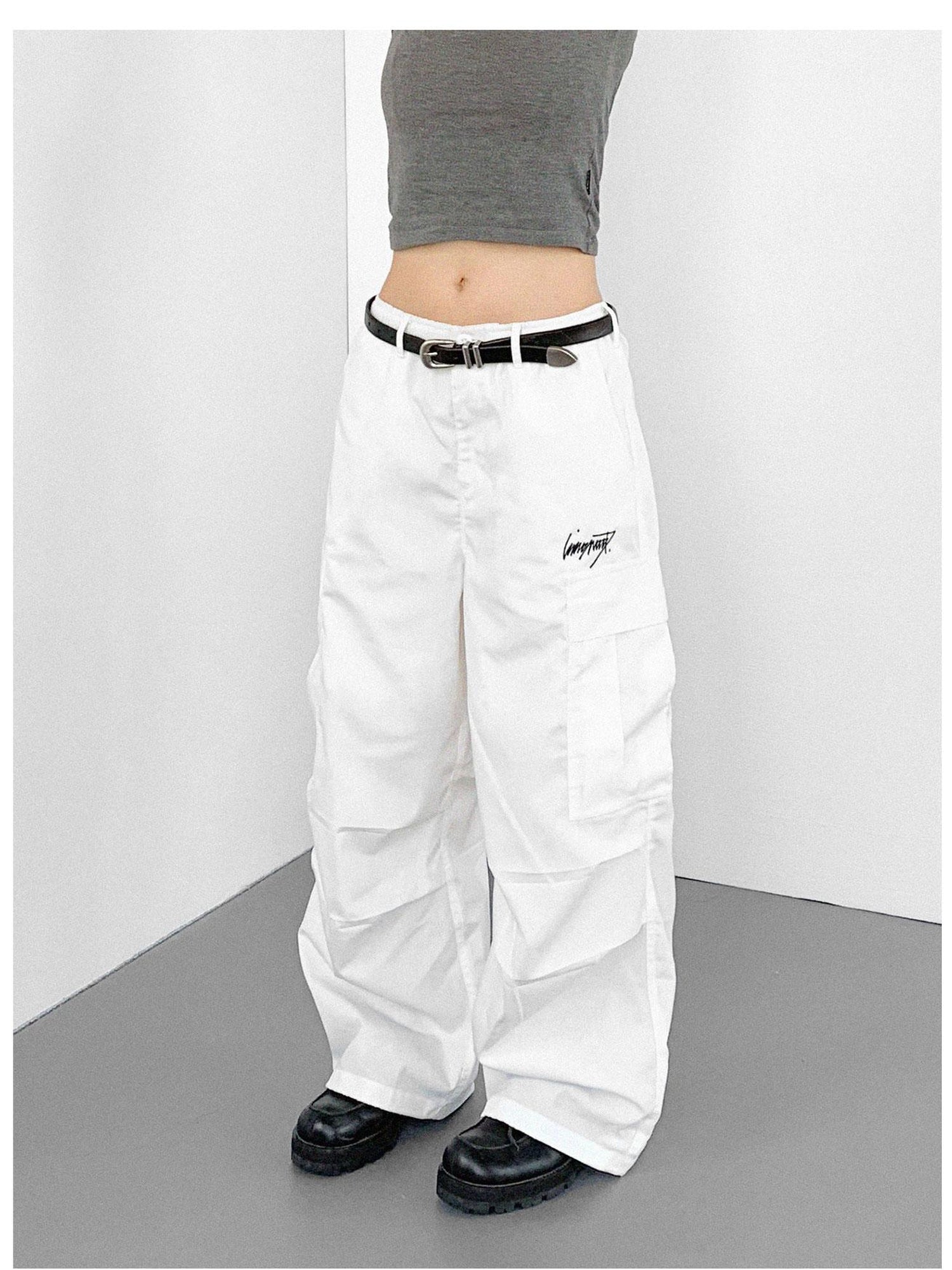 innomoood Heavy Duty Adjustable Cargo Parachute Pants